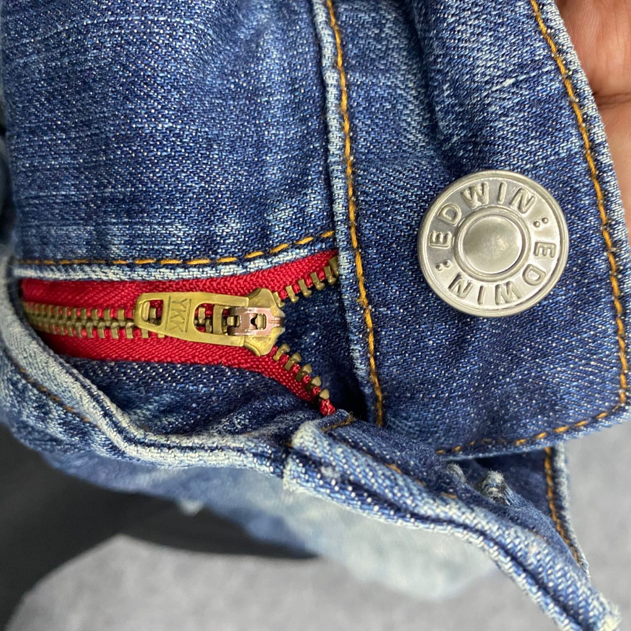 Edwin 💥Best Offer💥Vintage Edwin 503 Blue Trip Distressed Denim Size US 36 / EU 52 - 16 Thumbnail