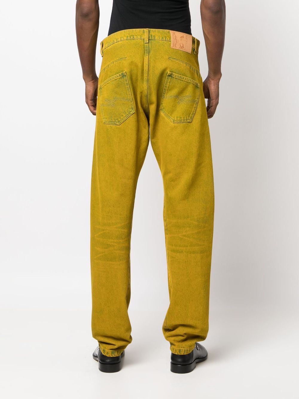 【MARTINE ROSE】TWIST SEAM JEAN - YELLOW OVERDYE YEOVR Yellow Martine Rose Twist Seam Jeans | SVD