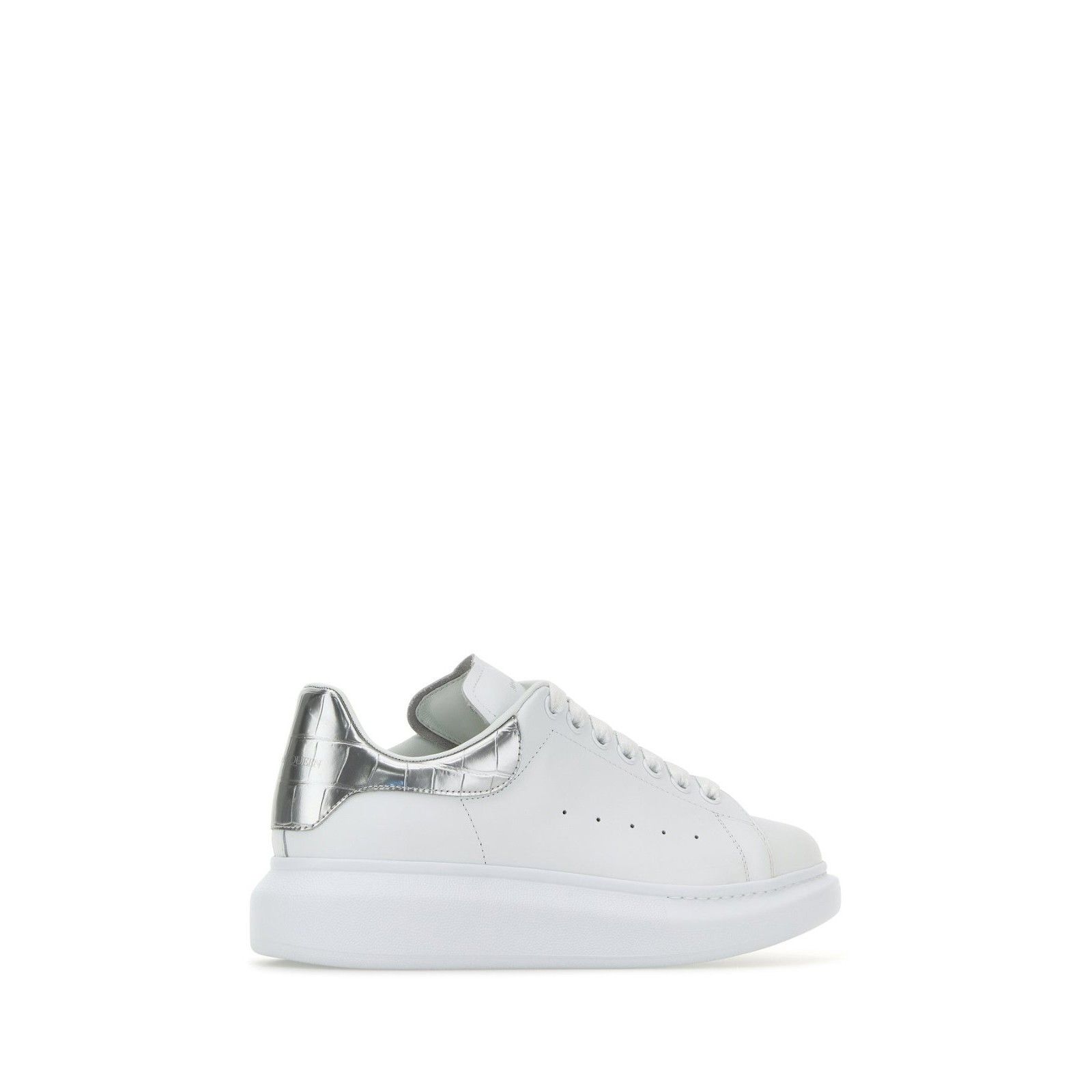 Alexander McQueen ALEXANDER MCQUEEN Oversized White/Silver Sneakers New & Auth Size US 8.5 / IT 38.5 - 3 Thumbnail