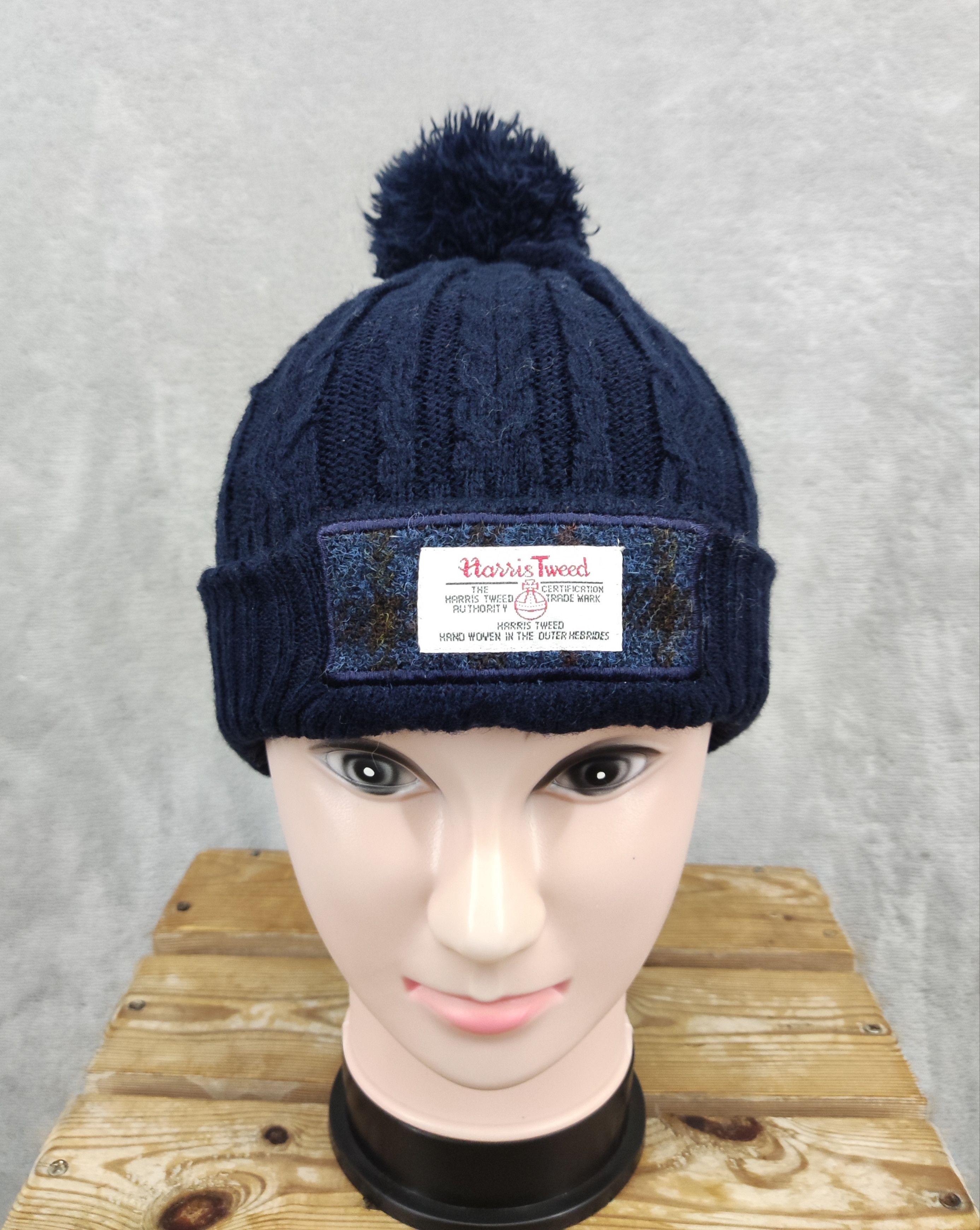 Harris Tweed × Vintage Vintage Harris Tweed Beanie Hat Size ONE SIZE - 1 Thumbnail