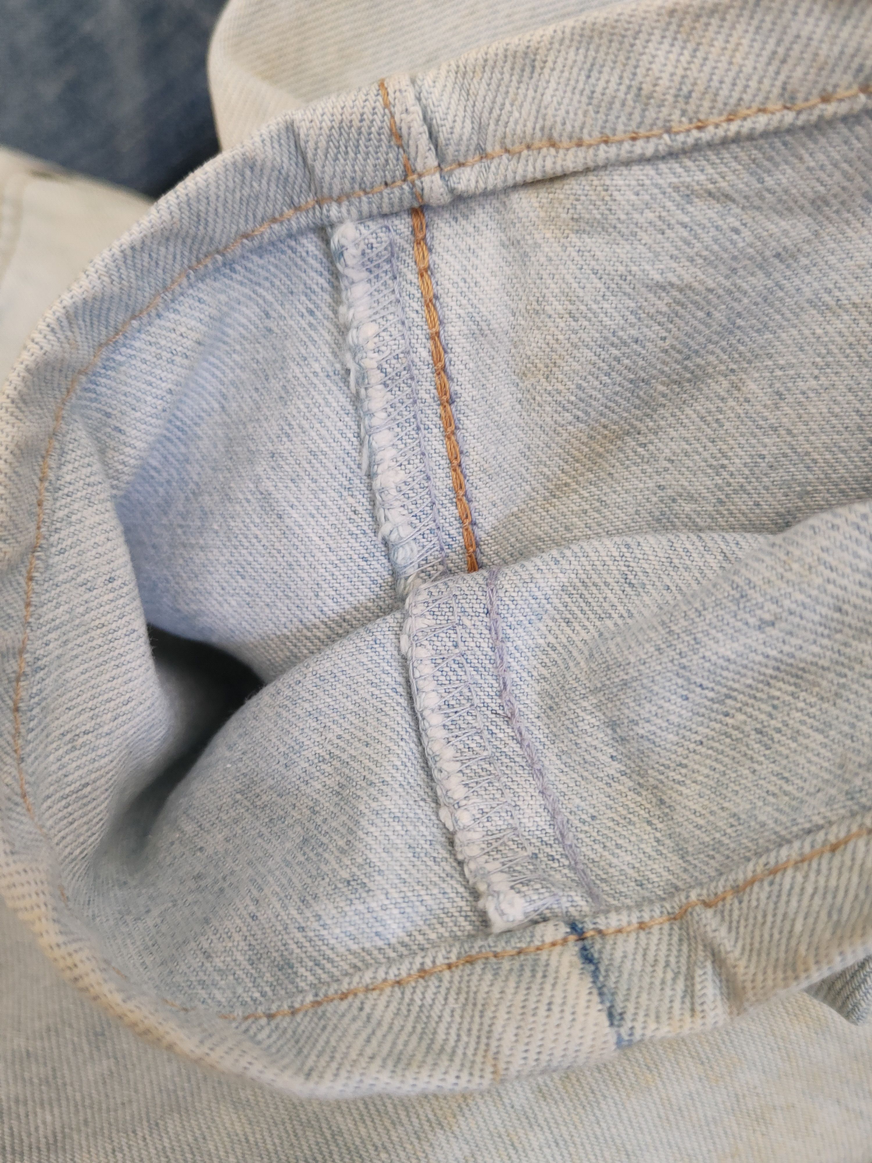 Edwin Edwin Light Blue Distressed Ripped Jeans #W1388 Size US 29 - 14 Thumbnail