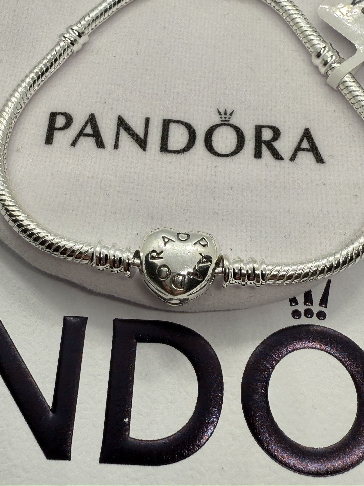 pandora Pandora Moments heart claps snake chain bracelet size 7.1 in Size ONE SIZE - 7 Thumbnail