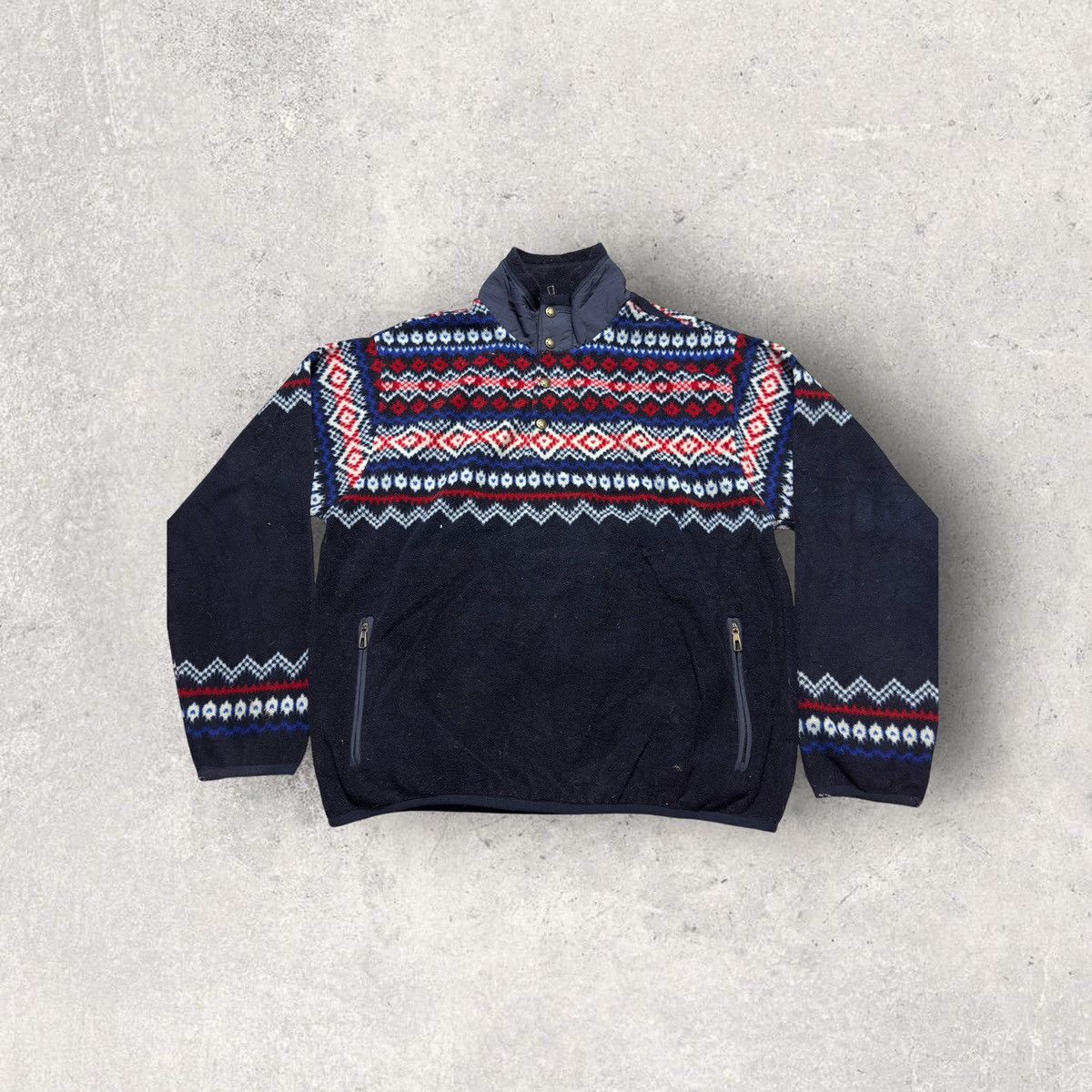 Polo Ralph Lauren × Vintage Vintage Polo fleece sweatshirt Size US L / EU 52-54 / 3 - 1 Thumbnail