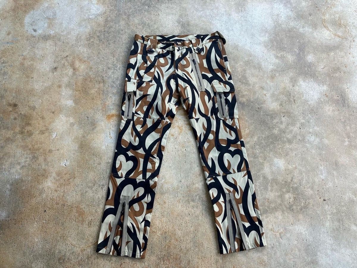 Number (N)ine Heart Camo tribal runway sample pant very rare