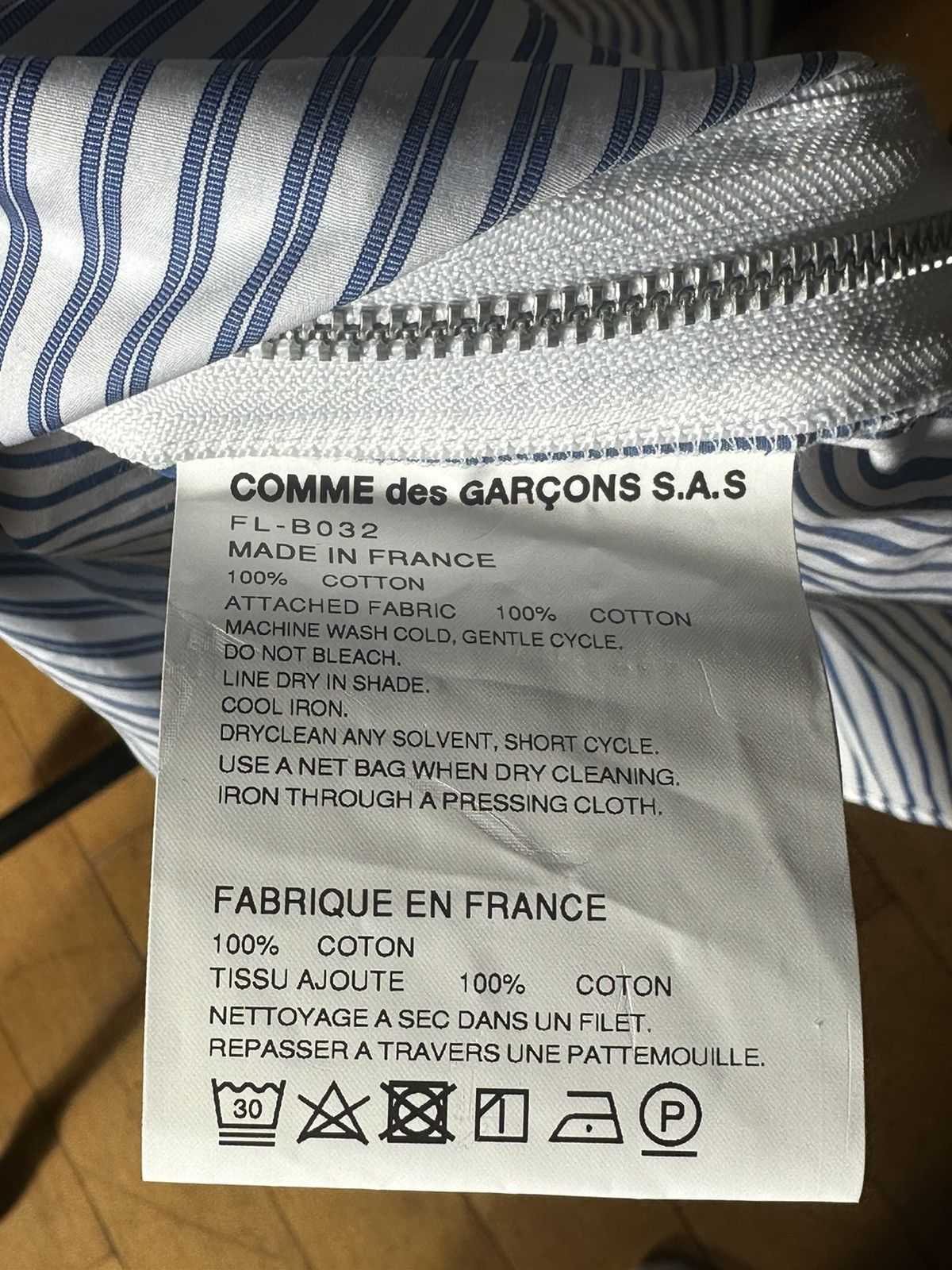 Comme des Garcons Comme de Garçons ‘Zip’ Shirt Size US M / EU 48-50 / 2 - 6 Thumbnail
