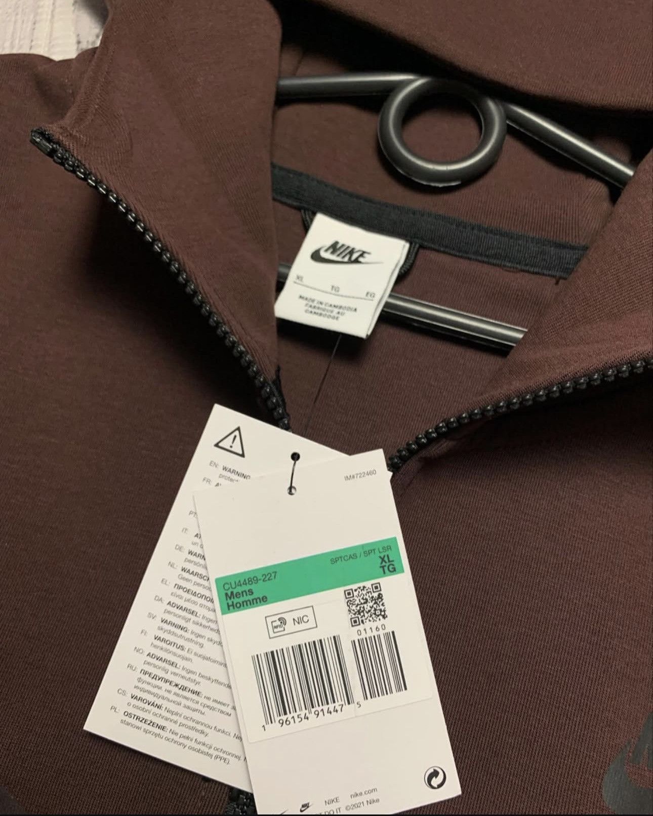 Nike × Vintage Nike Tech Fleece tracksuit drill size M,XL rare brown Size US XL / EU 56 / 4 - 4 Thumbnail