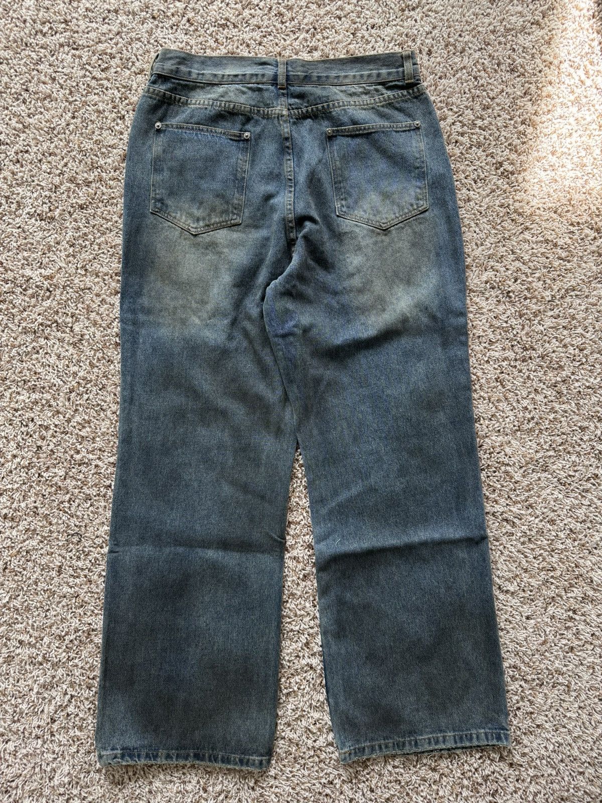 Vale Vale Forever Blue Denim Glitch Jeans Distressed Valley Size US 30 / EU 46 - 9 Thumbnail