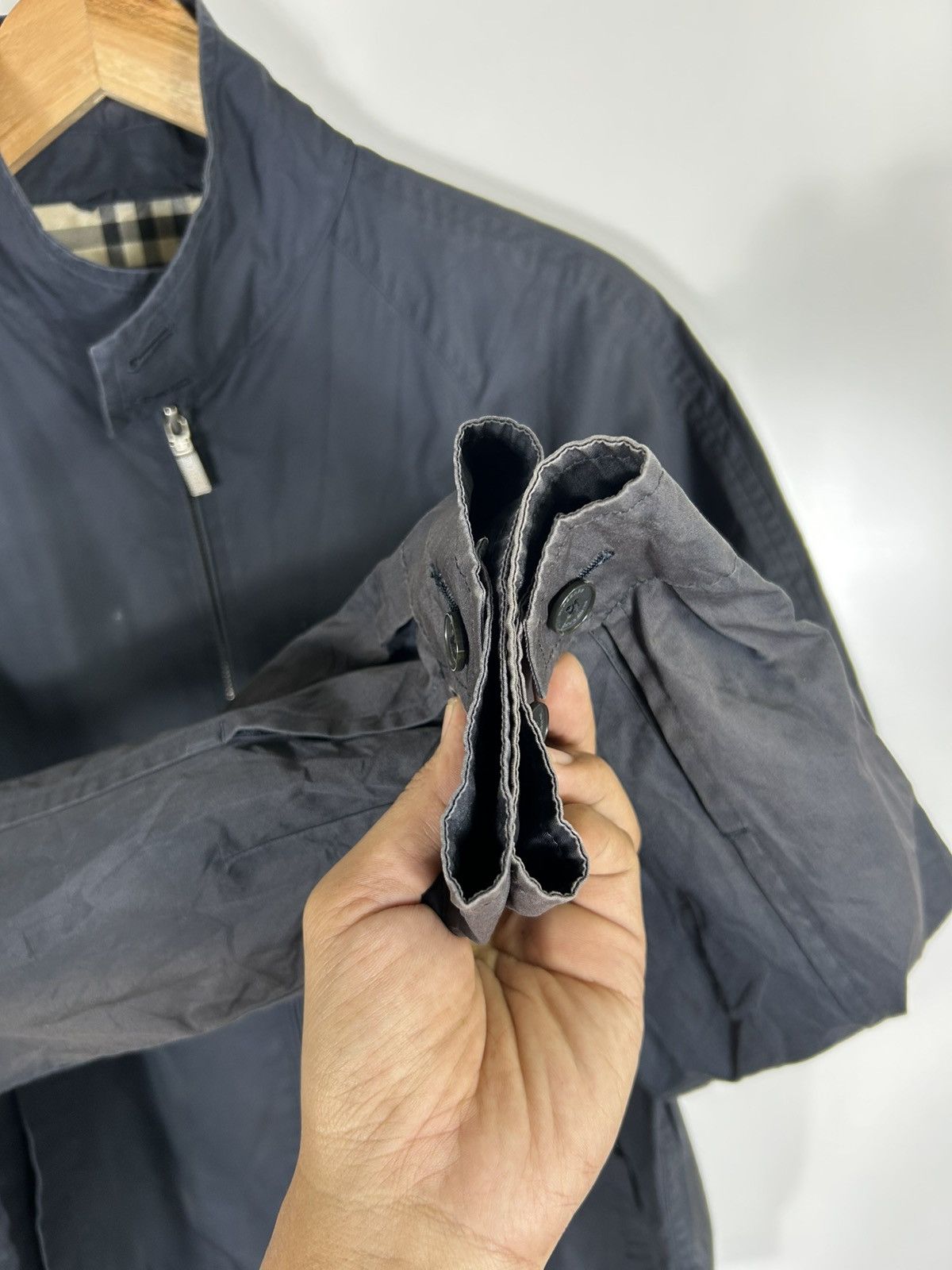 🔥Burberry London Sun Faded Zipper Herrington Jacket