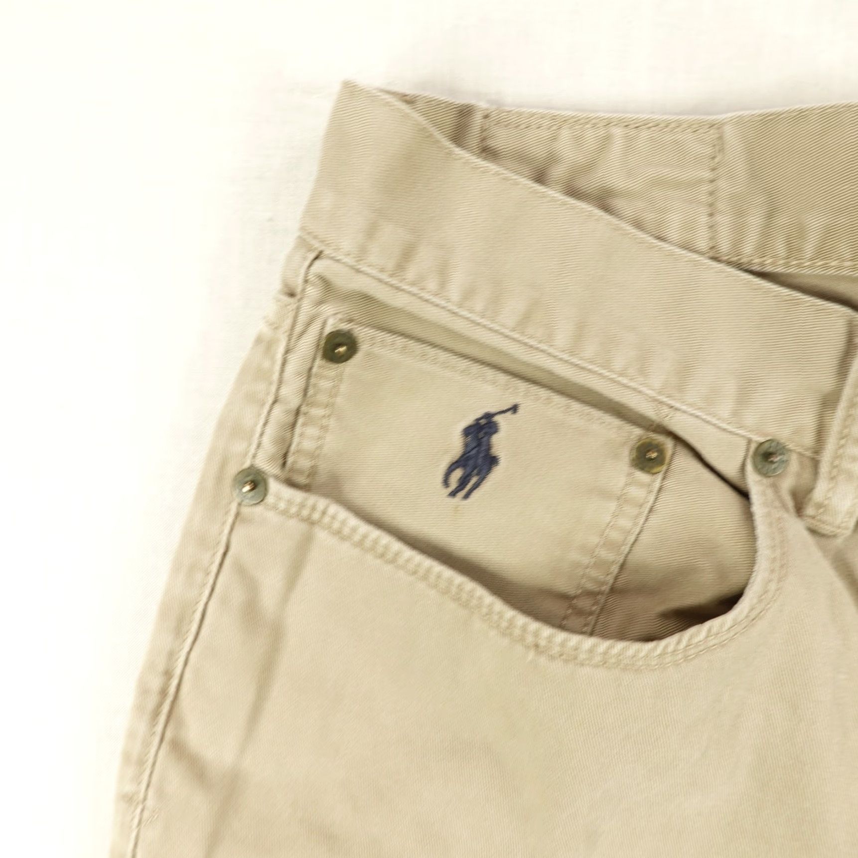 Polo Ralph Lauren VINTAGE Polo Ralph Lauren Pants Mens 36x32 Chino Khaki Beige Straight Fit Adult Casual Professional 2000s Size US S / EU 44-46 / 1 - 5 Thumbnail