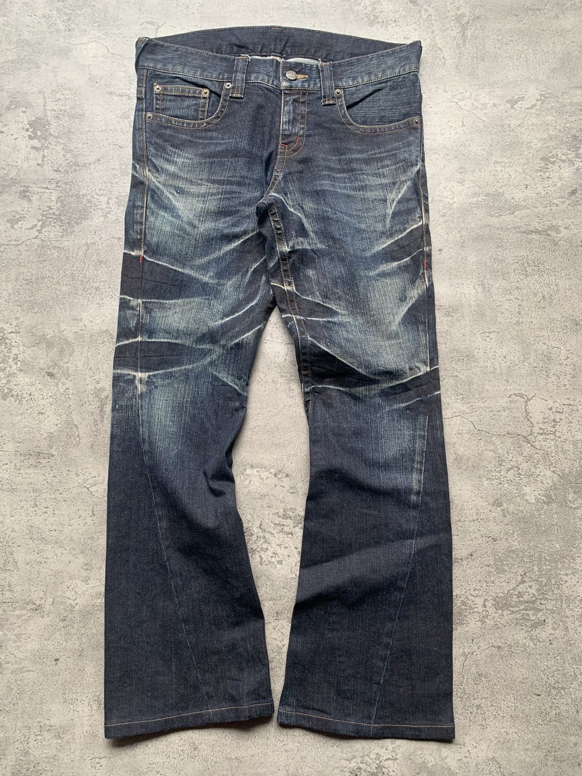 image of Gostar De Fuga x Tornado Mart Flare Jeans in Washed Blue, Men's (Size 33)