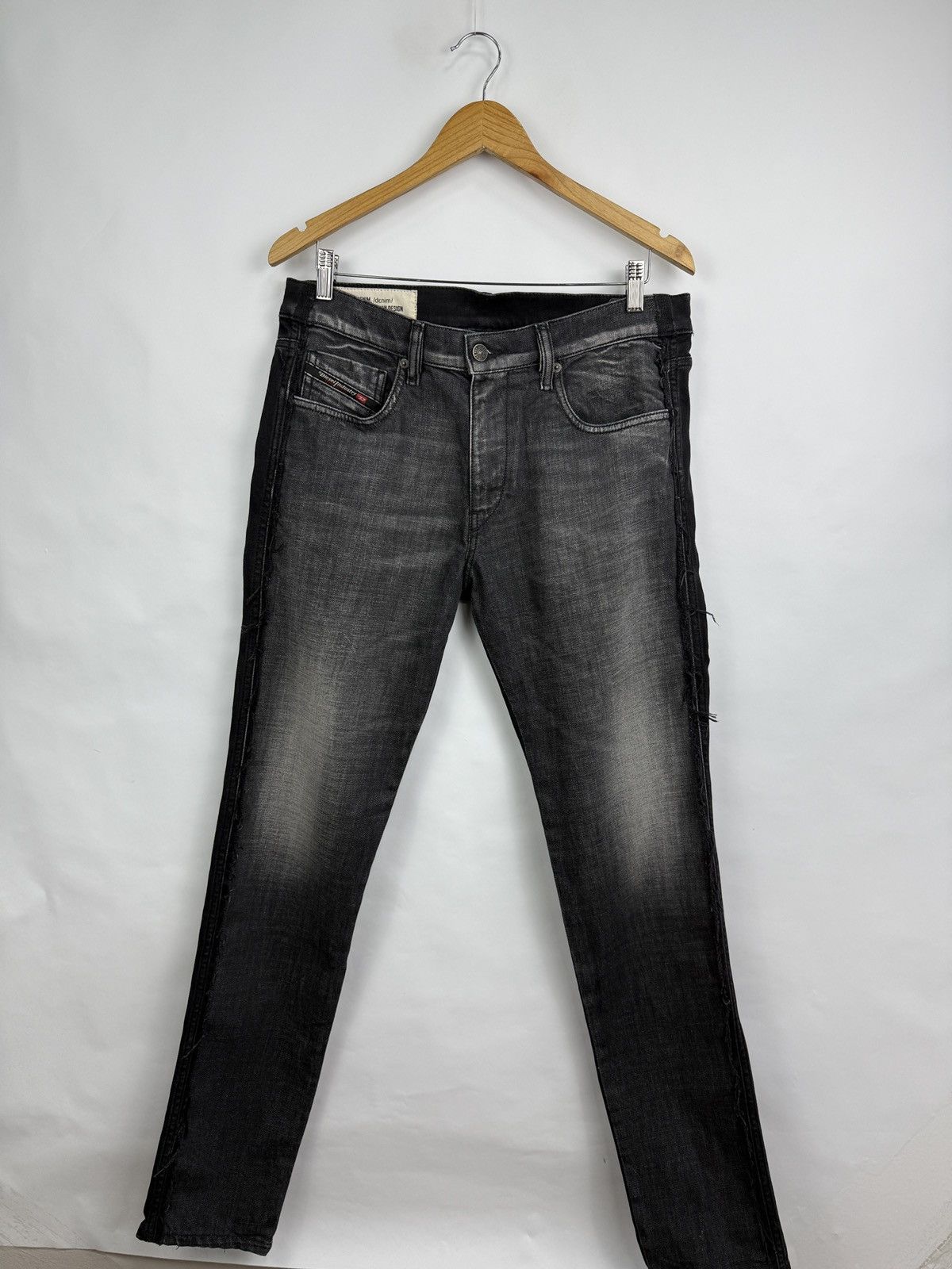 Diesel 🇺🇸 Diesel D-Strukt Slim 009HY Stretch Jeans Punk Opium Style Size US 33 - 10 Thumbnail