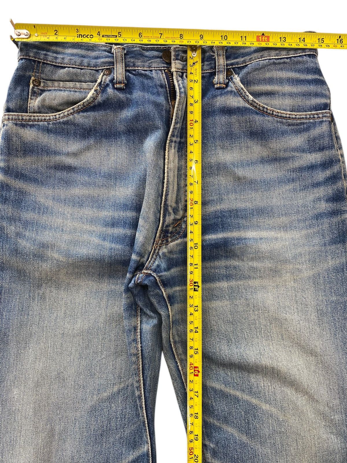 Japanese Brand Japanese Brand Light Wash Whiskered Straight Leg Jeans Size US 30 / EU 46 - 6 Thumbnail
