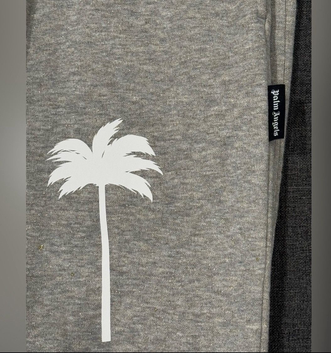 Palm Angels PALM ANGELS PXP Painted Classic Sweatpants MELANGE GREY Sz M Size US 32 / EU 48 - 9 Thumbnail