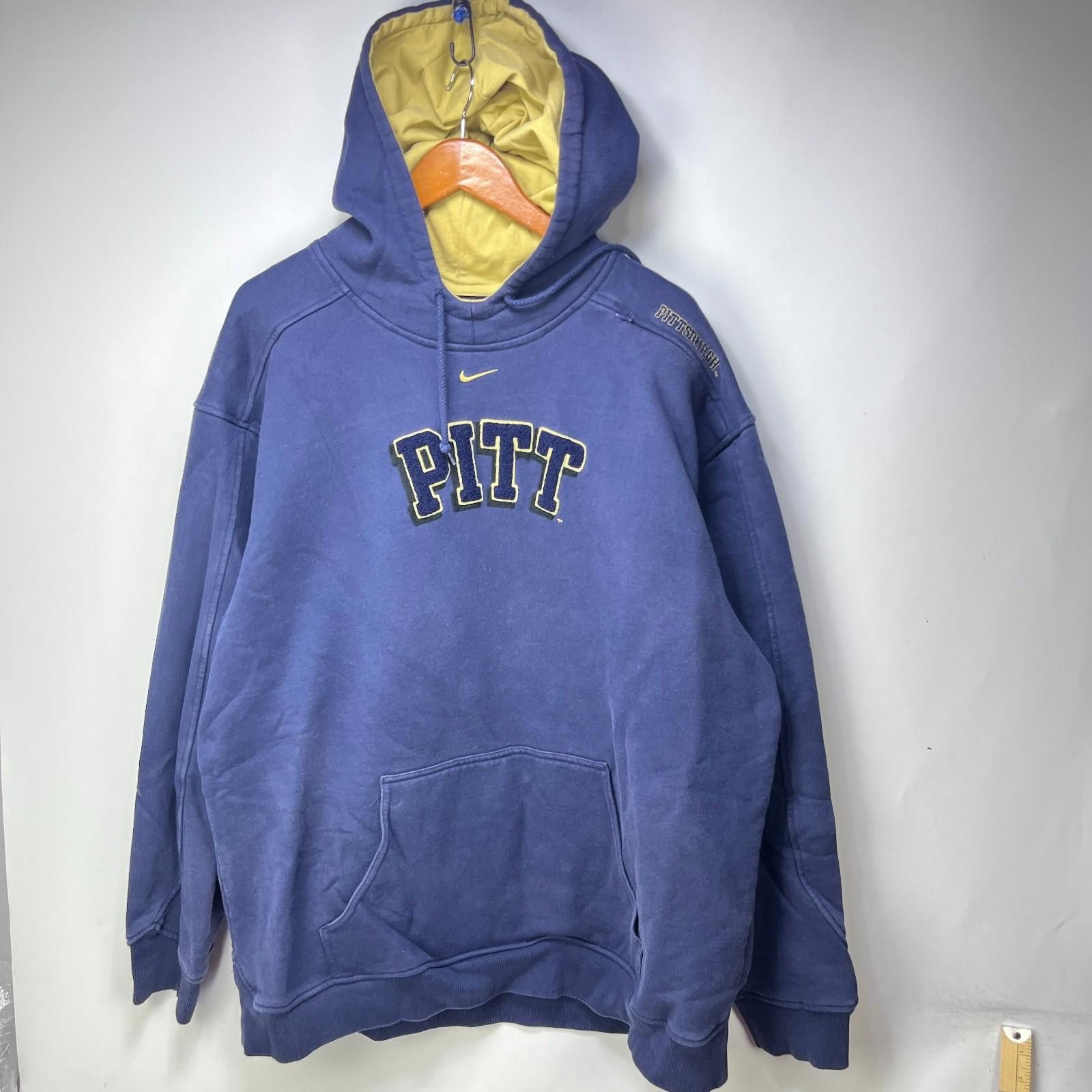 Nike Vintage Nike Pittsburgh Panthers Pitt Mid Swoosh Hoodie 2XL Size ONE SIZE - 1 Thumbnail