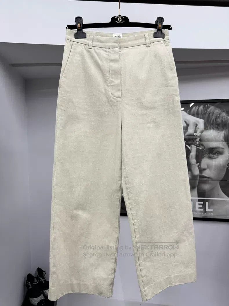 Hermes Hermes Beige Trousers Size 24" / US 00 / IT 34 - 1 Thumbnail