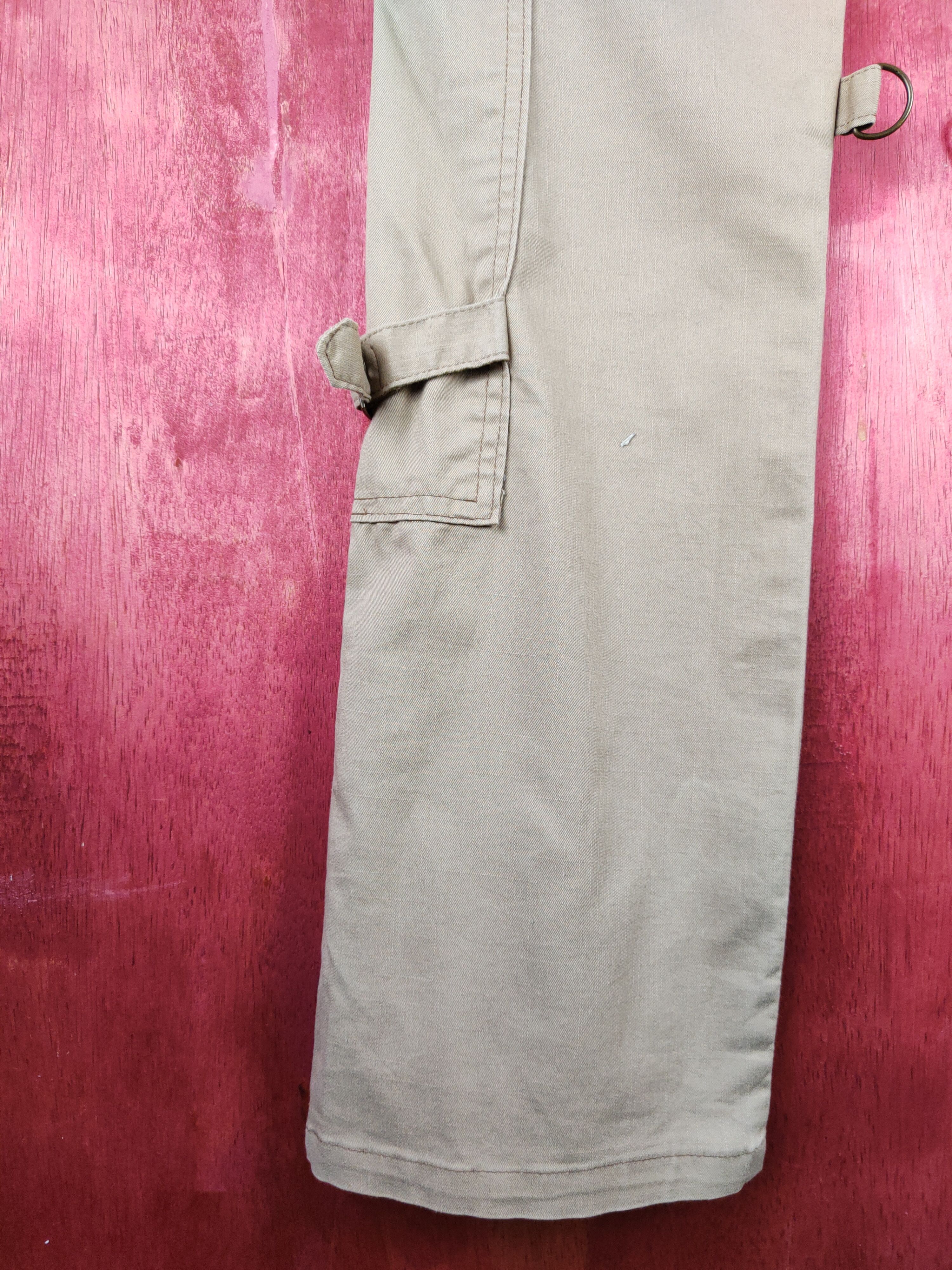 Japanese Brand Cashy Beige Multipocket Tactical Cargo Pants #S1259 Size 28" / US 6 / IT 42 - 10 Thumbnail
