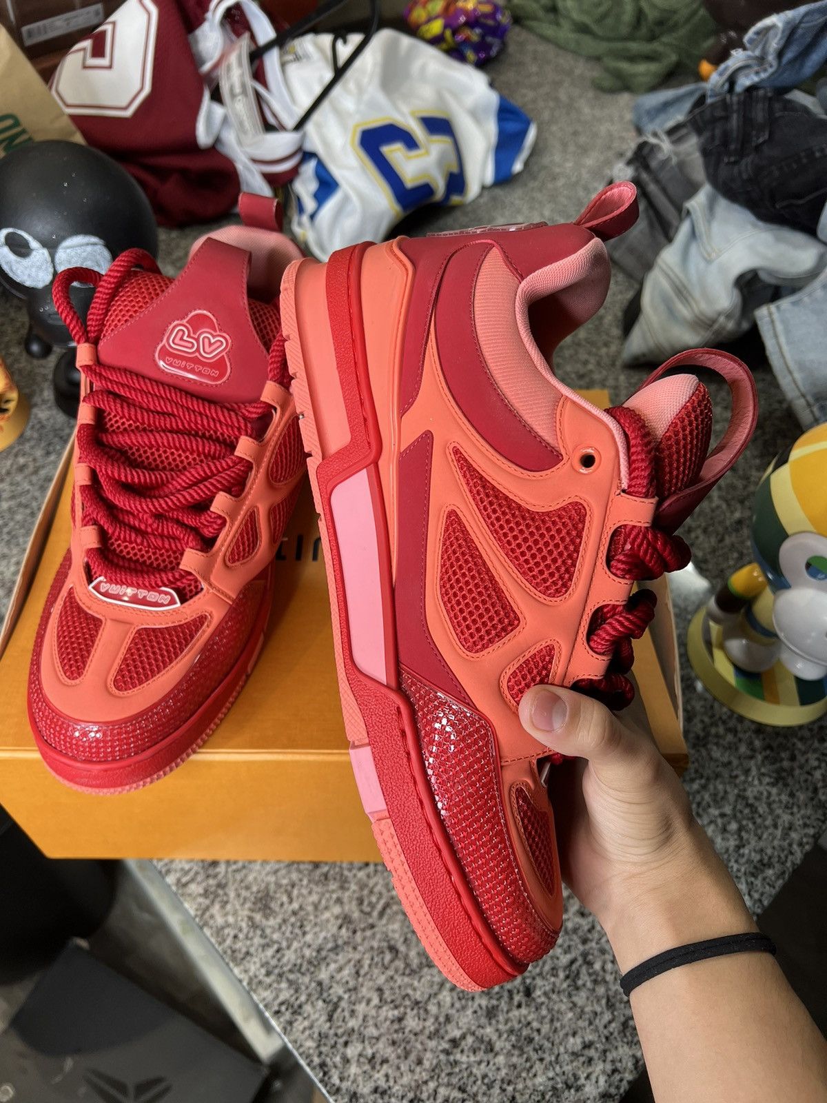 Louis Vuitton Lv Skate Sneaker ‘Red’ Size US 12 / EU 45 - 8 Thumbnail