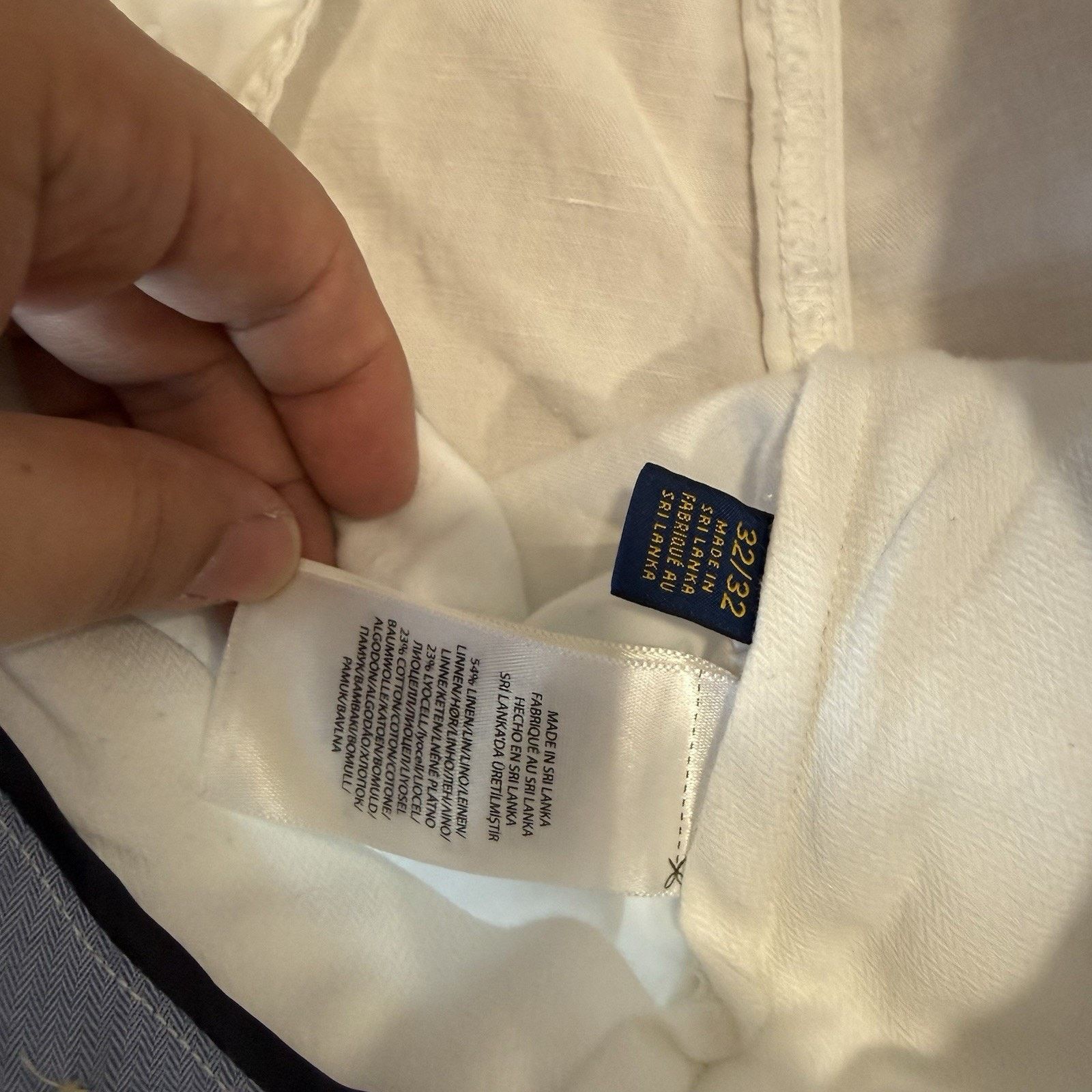 Polo Ralph Lauren Polo Ralph Lauren Linen Pants 34 White Minimalist Sportswear Size US 34 / EU 50 - 6 Thumbnail