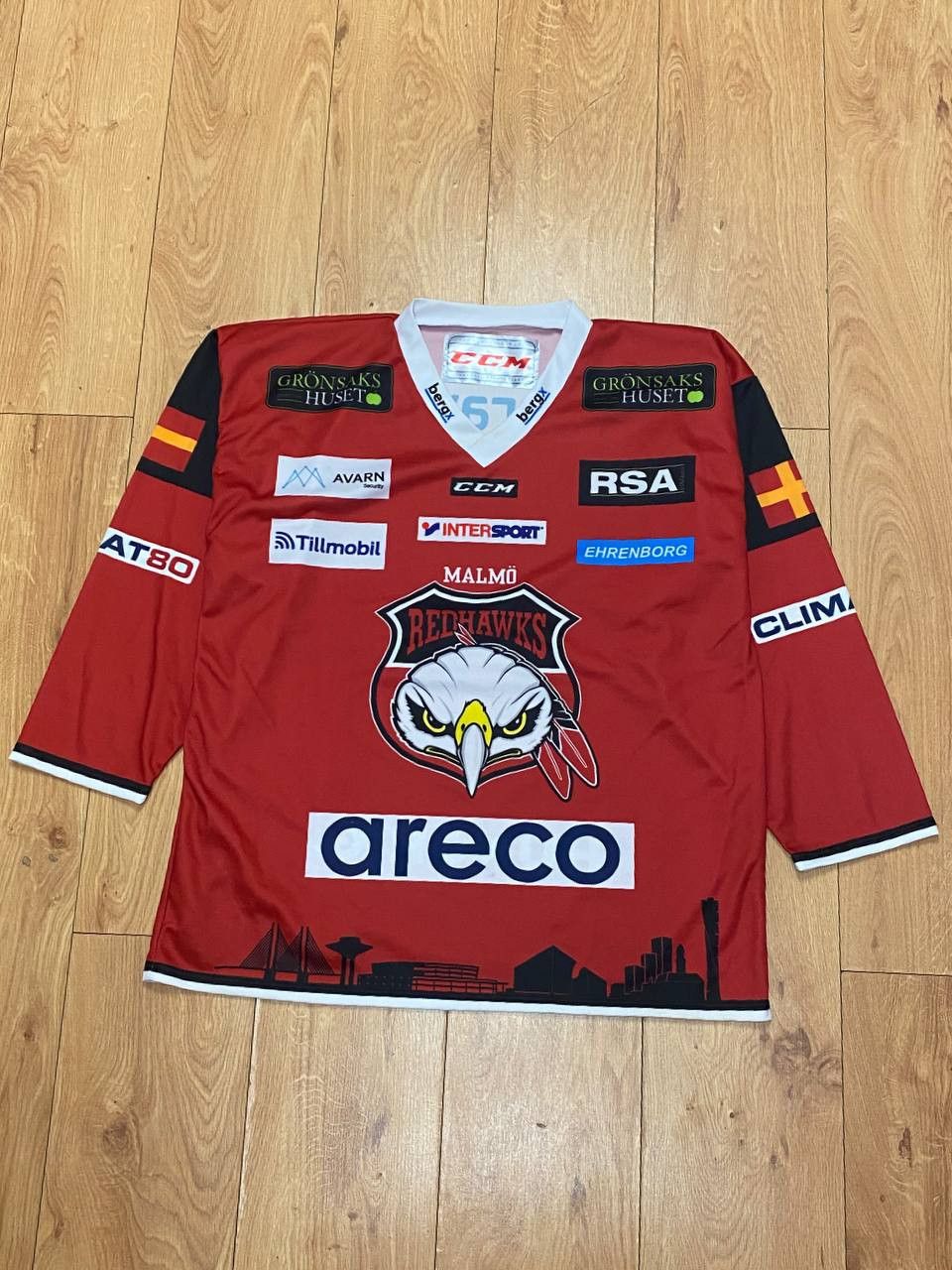 Ccm Official Malmö Redhawks hockey jersey Size US L / EU 52-54 / 3 - 1 Thumbnail