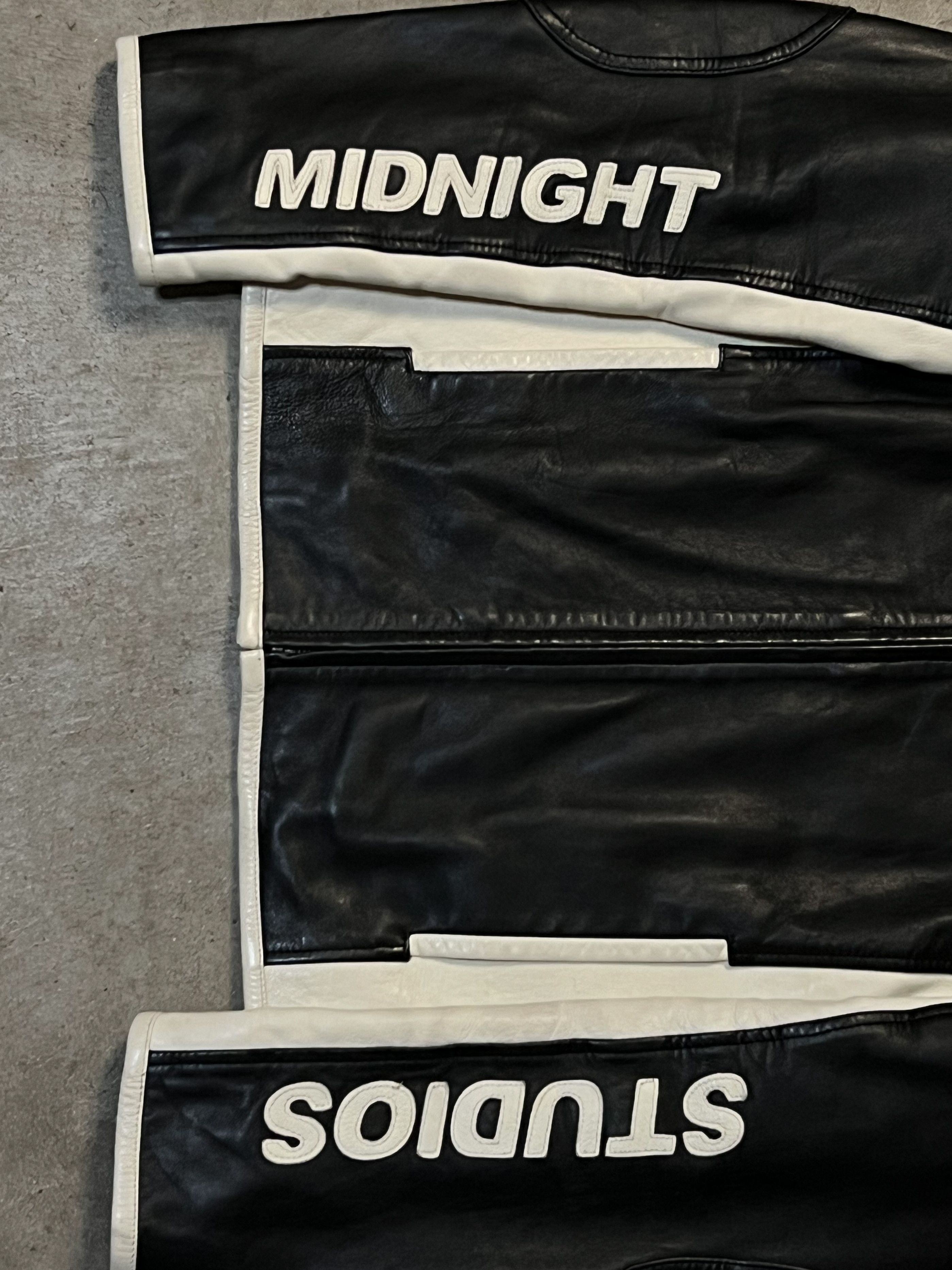 Midnight Studios MIDNIGHT STUDIOS "SUICIDE MOTO" CALF LEATHER BIKERS JACKET Size US M / EU 48-50 / 2 - 3 Thumbnail