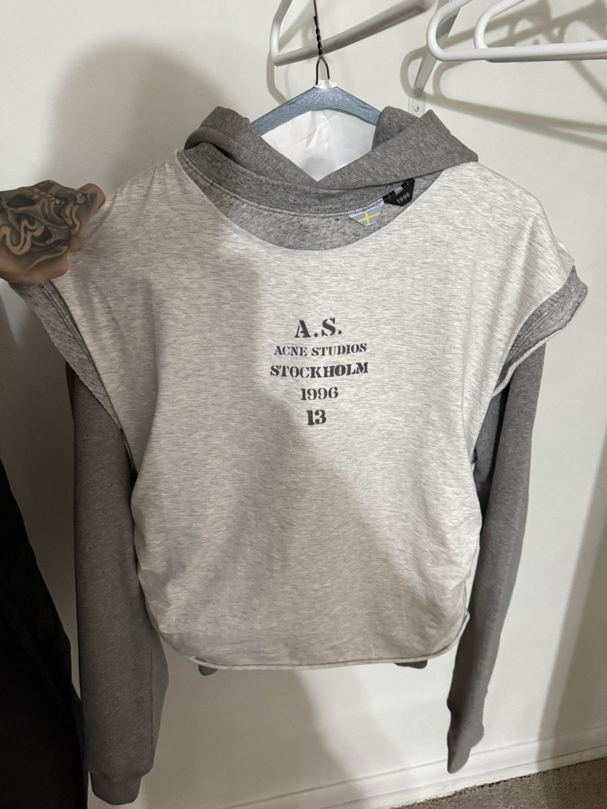 Acne Studios Acne Studios Layered Hoodie size large Size US L / EU 52-54 / 3 - 1 Thumbnail