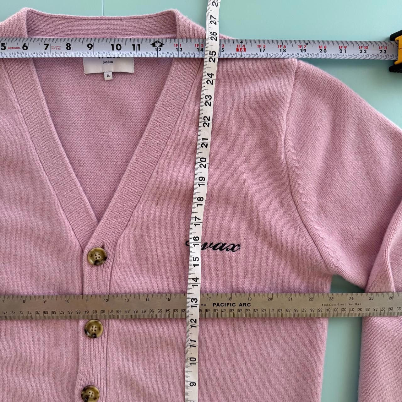Wax London Wax London Schill Cardigan - Pink with Wax Logo Medium Size US M / EU 48-50 / 2 - 5 Thumbnail