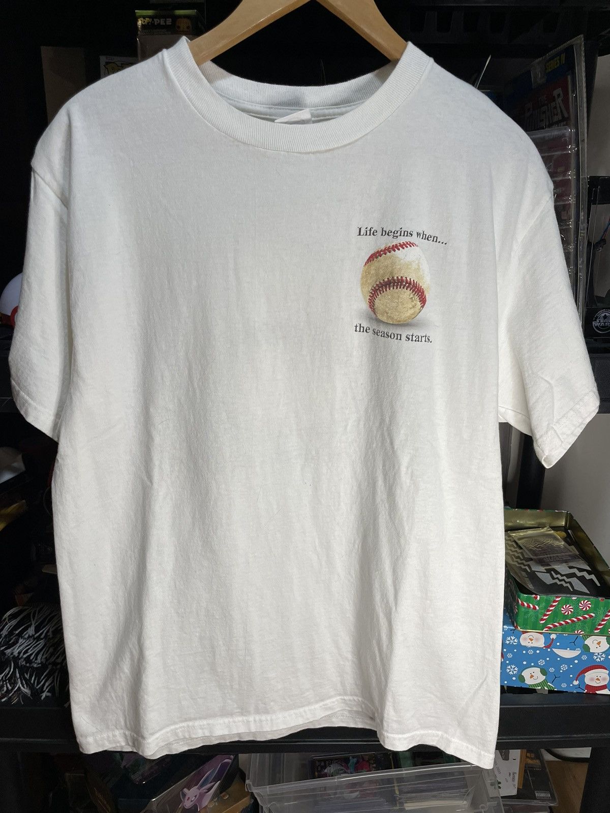 Vintage Vintage Baseball life begins… graphic T-shirt Size US L / EU 52-54 / 3 - 1 Thumbnail