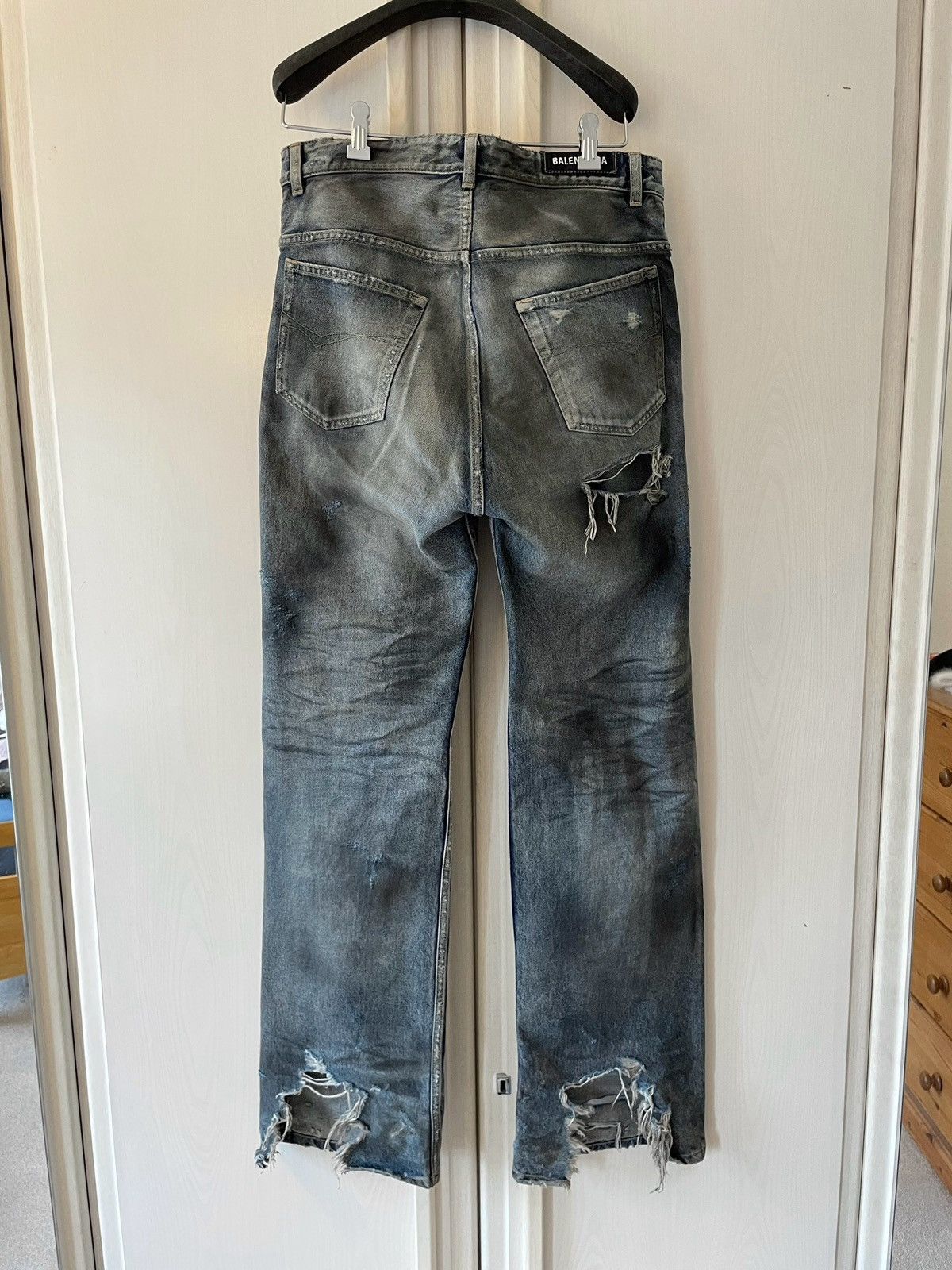 Balenciaga *RARE* Slim Mud Show Distressed Jeans (S) Size US 30 / EU 46 - 2 Thumbnail