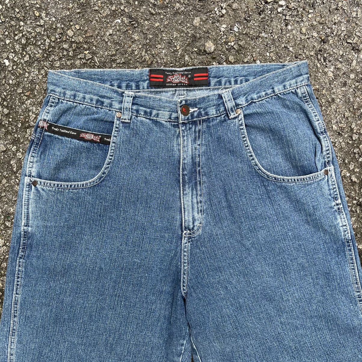 JNCO Y2K Freaks Jorts Baggy Jeans Big Pocket Skater Styled Shorts Size US 34 / EU 50 - 5 Thumbnail