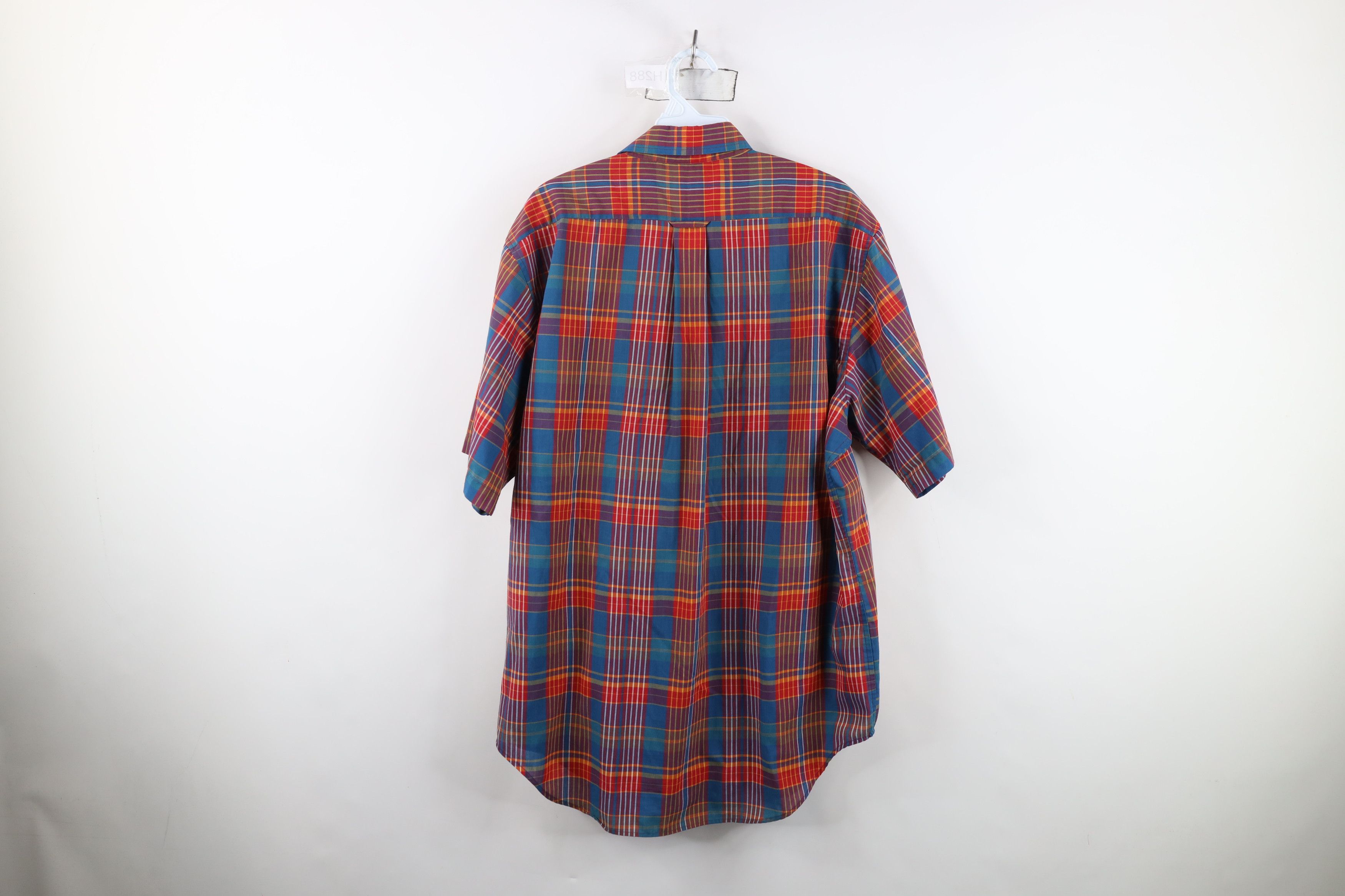 Vintage Vintage 90s Streetwear Madras Plaid Button Down Shirt Size US L / EU 52-54 / 3 - 8 Thumbnail