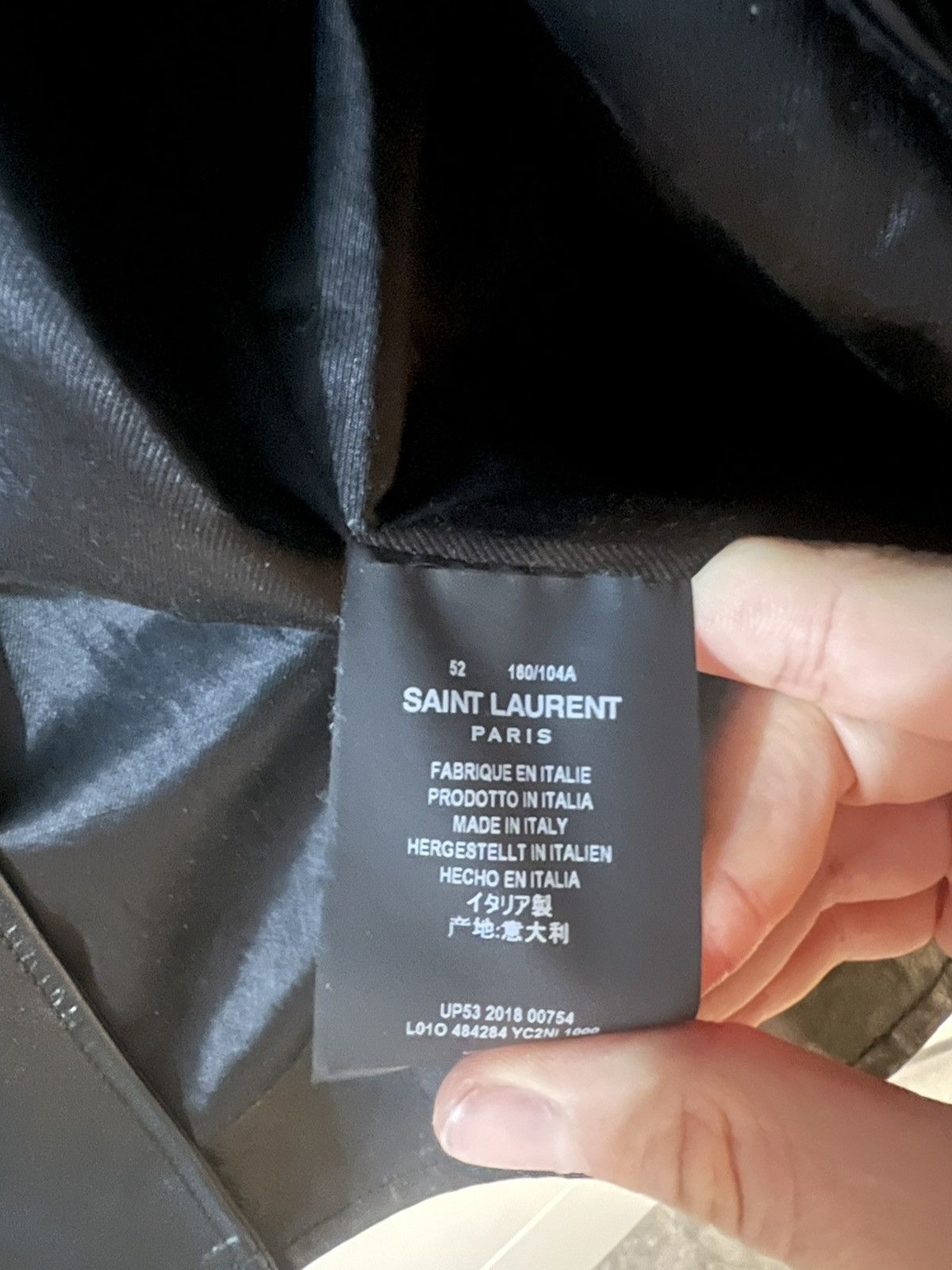 Saint Laurent Paris L01 Calf Leather Size US M / EU 48-50 / 2 - 4 Thumbnail