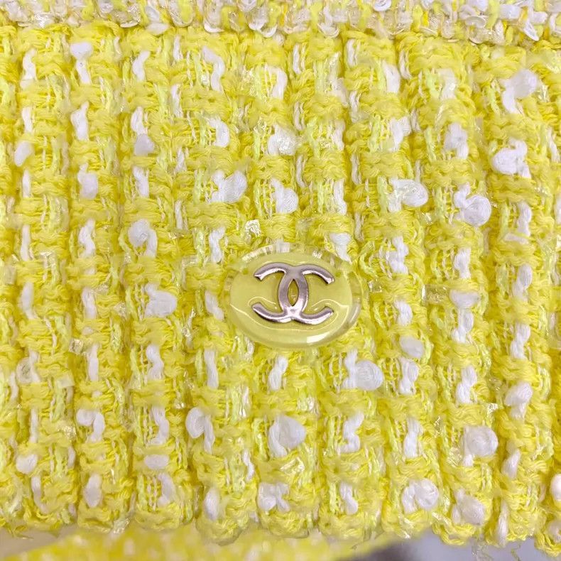 Chanel Yellow Cotton Chanel Beach Series Jacket -2505 Size XS / US 0-2 / IT 36-38 - 5 Thumbnail