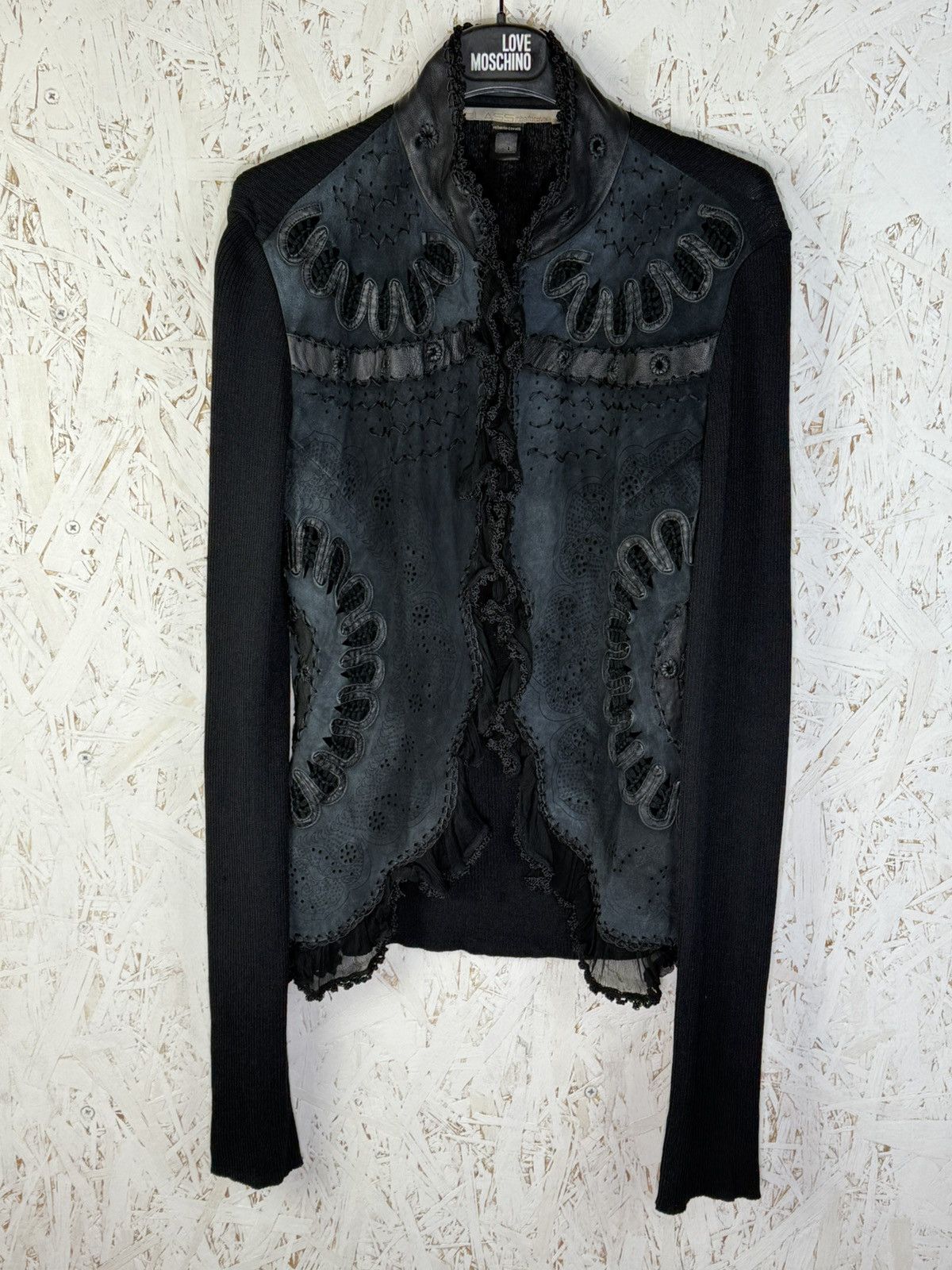 Roberto Cavalli Vintage Cavalli Class Roberto Archive Leather Button Up Size L / US 10 / IT 46 - 1 Thumbnail