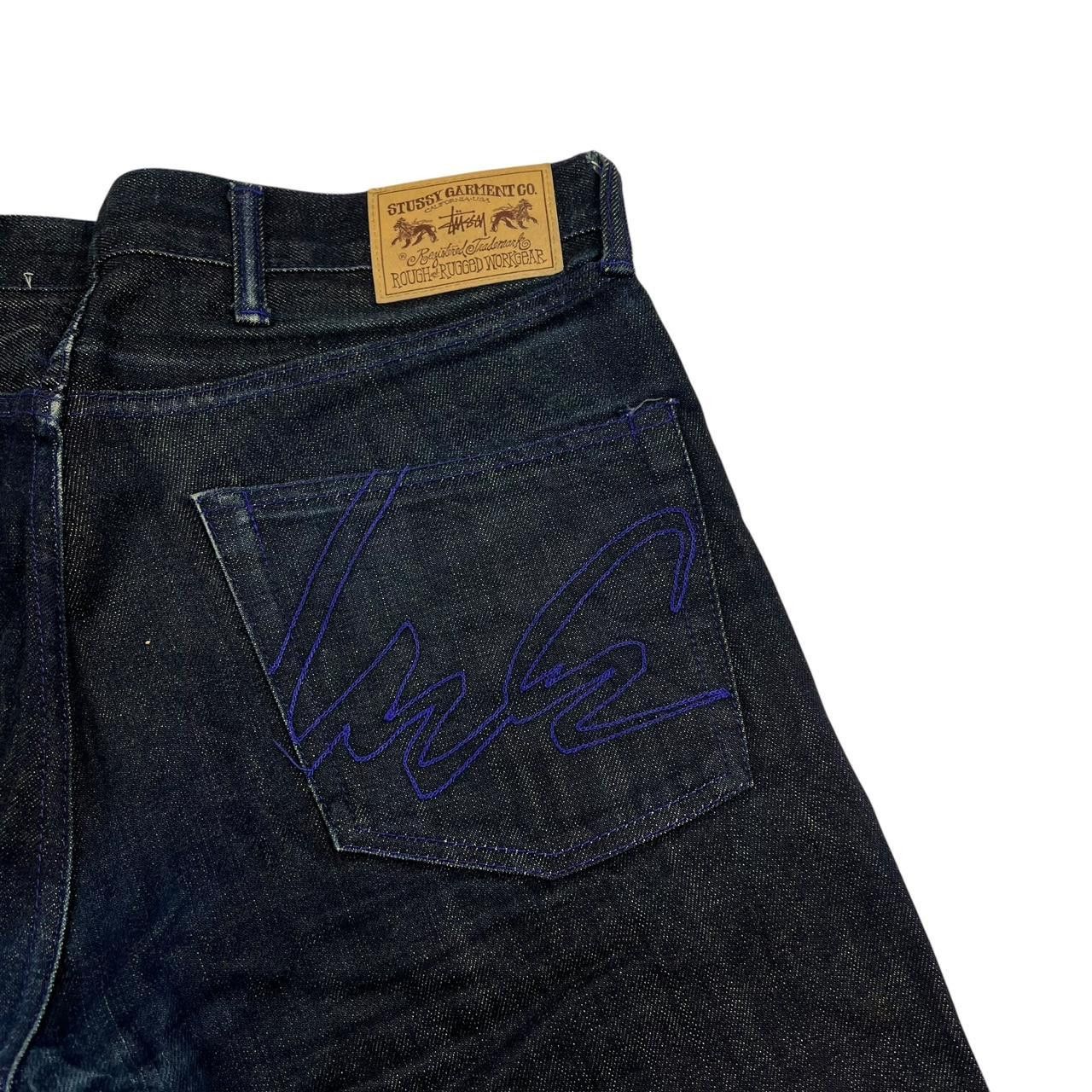Stussy Vintage 2000s Stussy x Futura Laboratories Jeans - Waist 35 Size US 35 - 3 Thumbnail