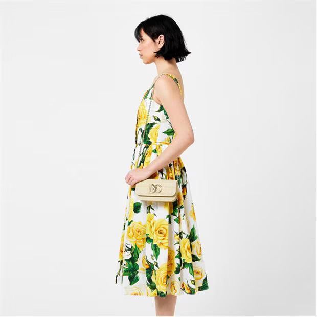 Dolce & Gabbana o1g2r1mq1024 Floral Print Midi Dresses in Multicolor Size S / US 4 / IT 40 - 4 Thumbnail