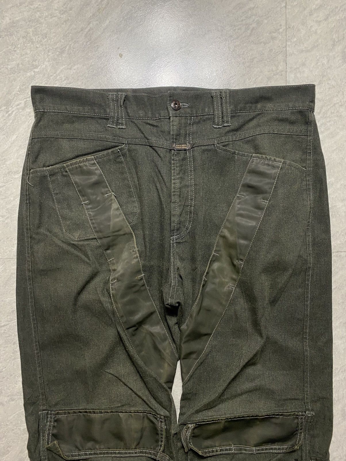 Marithe + Francois Girbaud 90S MARITHE + FRANCOIS GIRBAUD BONDAGE WIDE DENIM PANTS Size US 32 / EU 48 - 6 Thumbnail