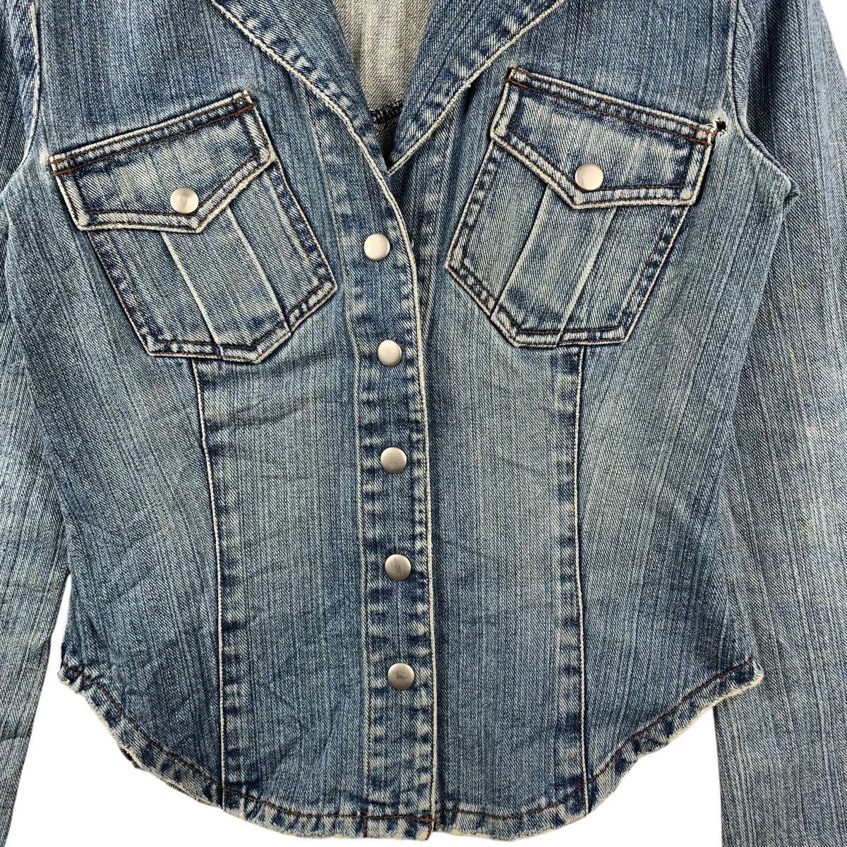 Armani Exchange Vintage ARMANI EXCHANGE Natural Dye Jeans Denim Jacket Size S / US 4 / IT 40 - 4 Thumbnail
