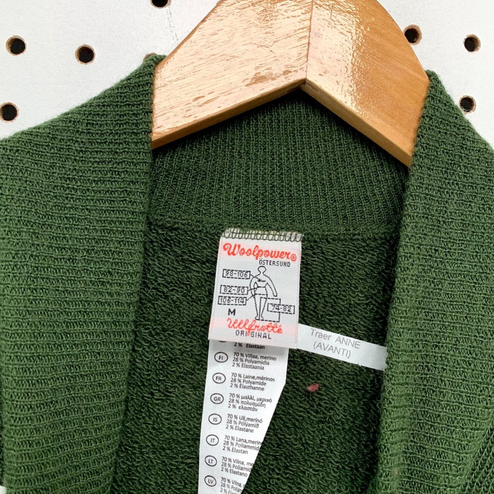 Layer 8 Woolpower Ullfrotte Sweater Mens M Green 1/4 Zip 400 Wool Mid Layer Sweden Size US M / EU 48-50 / 2 - 3 Thumbnail