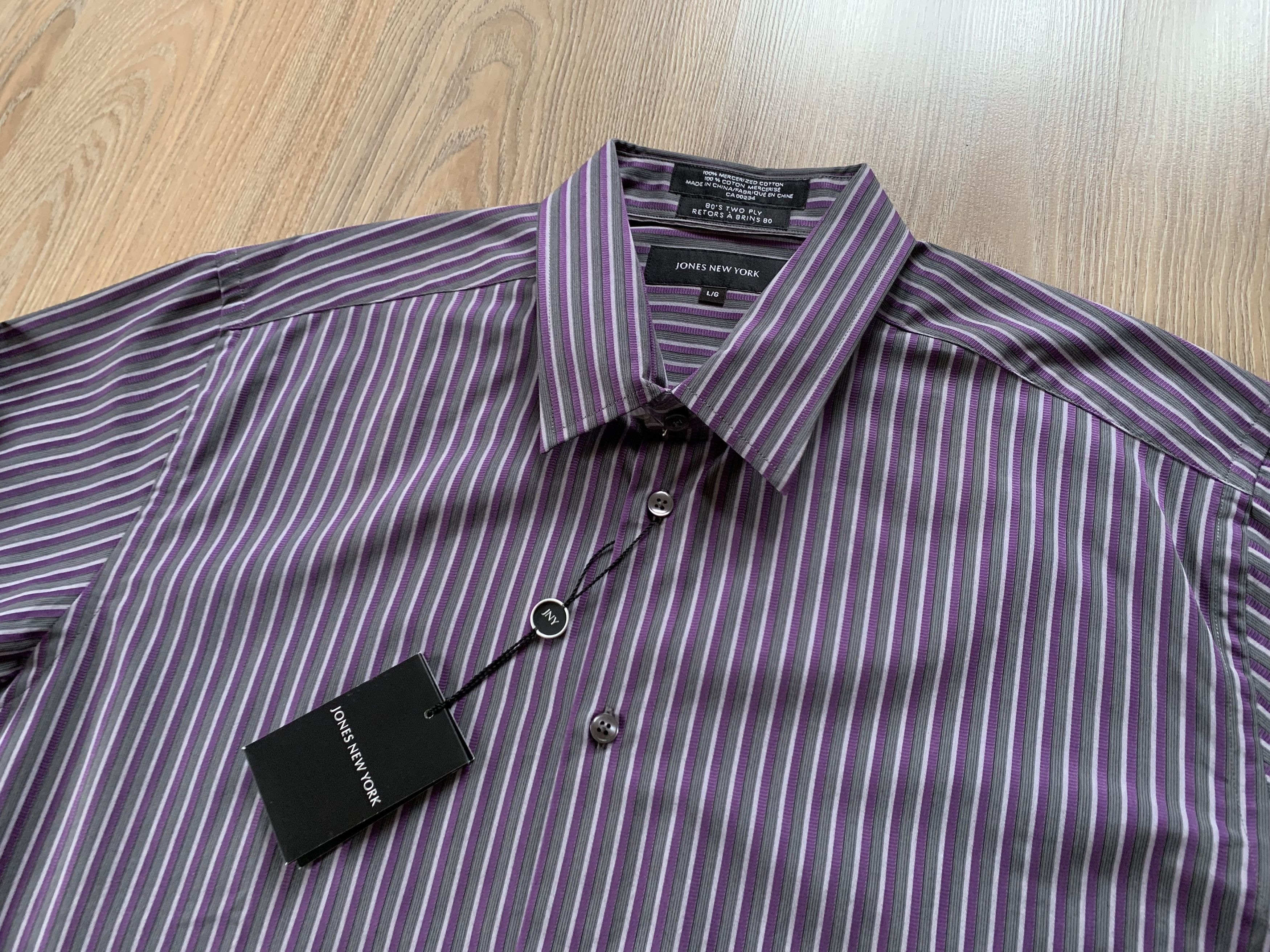 Jones New York Jones New York New Cotton Stripe Shirt Size US L / EU 52-54 / 3 - 4 Thumbnail