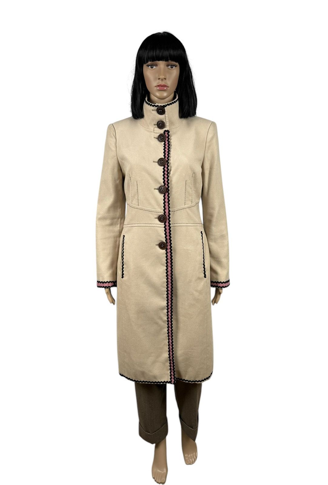 Designer × Max Mara PennyBlack Max Mara Line Long Coat Viscose-Cotton US6 Size S / US 4 / IT 40 - 2 Thumbnail