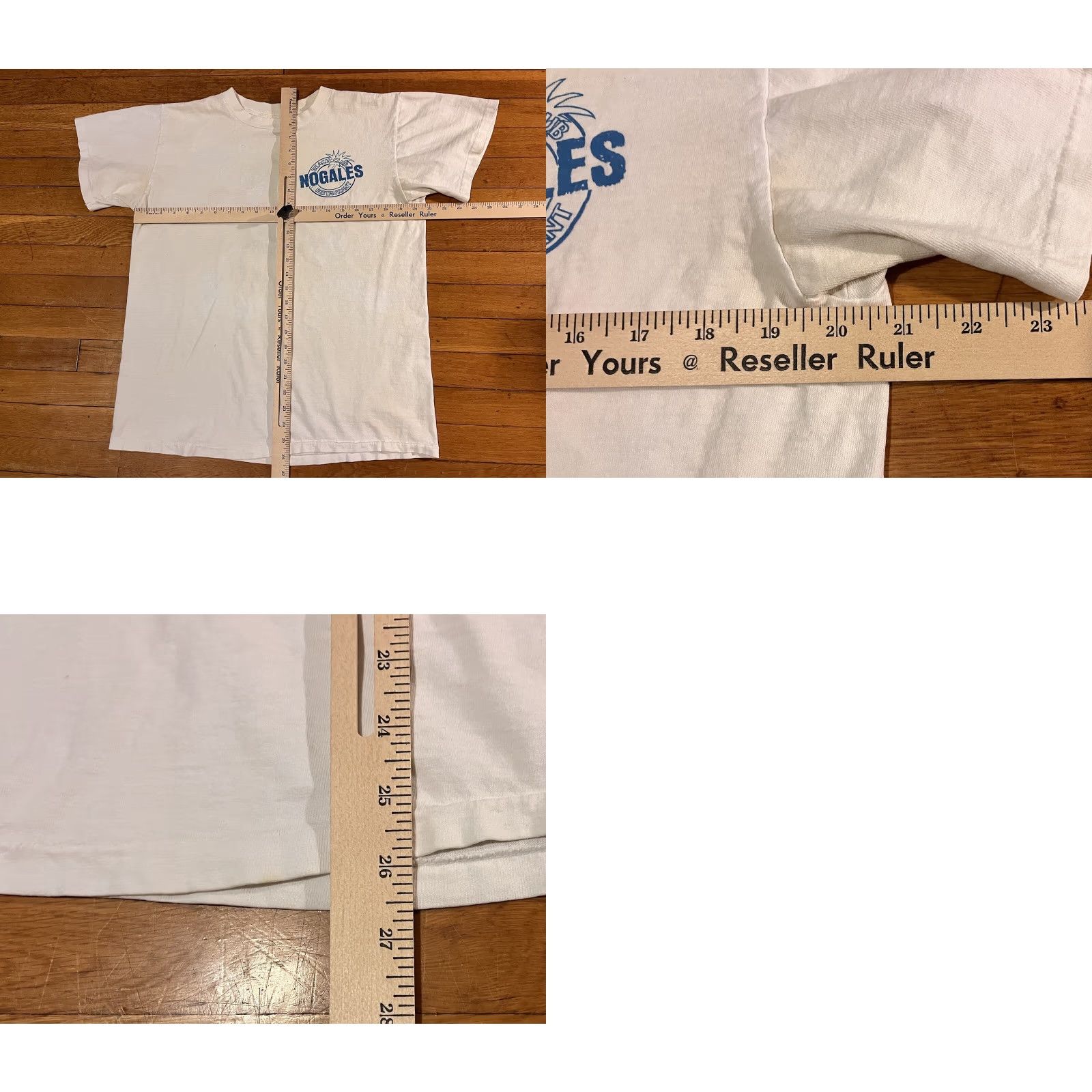 Vintage VINTAGE Nogales Beach Club Arizona Shirt Men’s Large White Double-Sided 90s T-Shirt Size US L / EU 52-54 / 3 - 9 Thumbnail