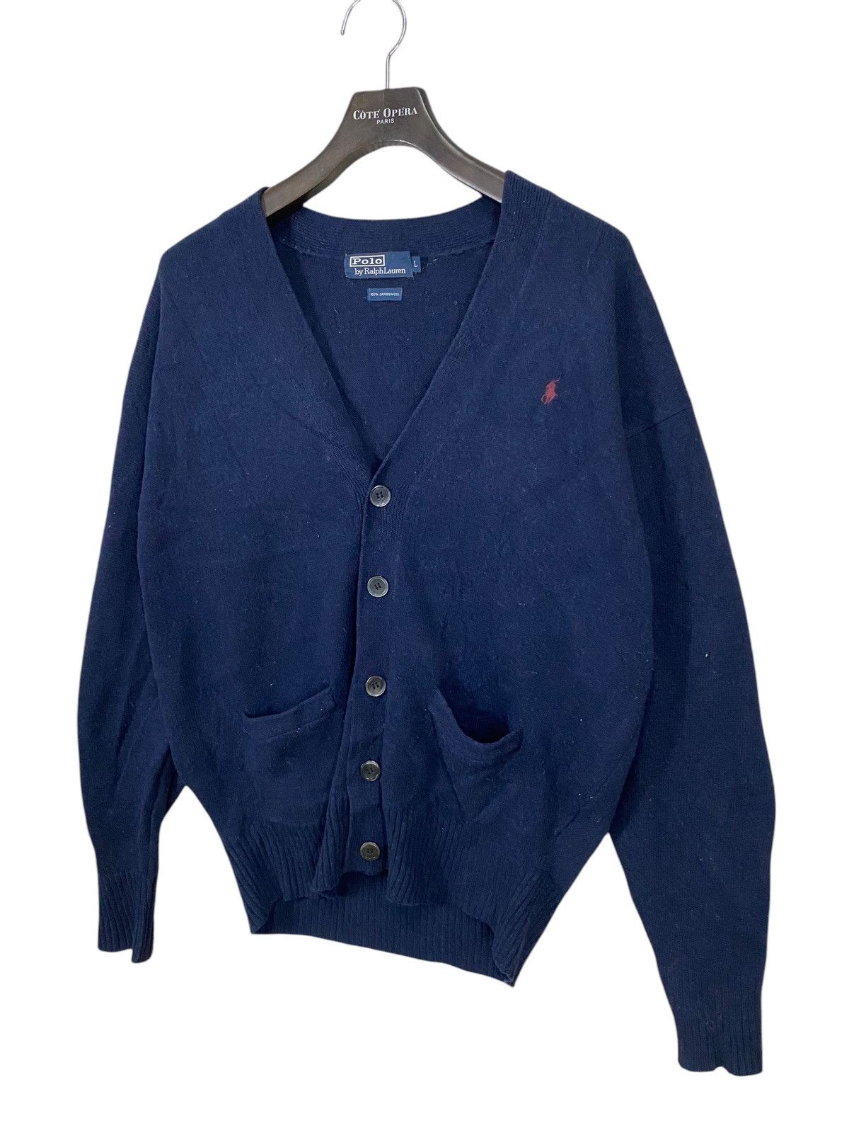 Ralph Lauren Polo by ralph lauren cardigan wool small pony szL Size L / US 10 / IT 46 - 3 Thumbnail