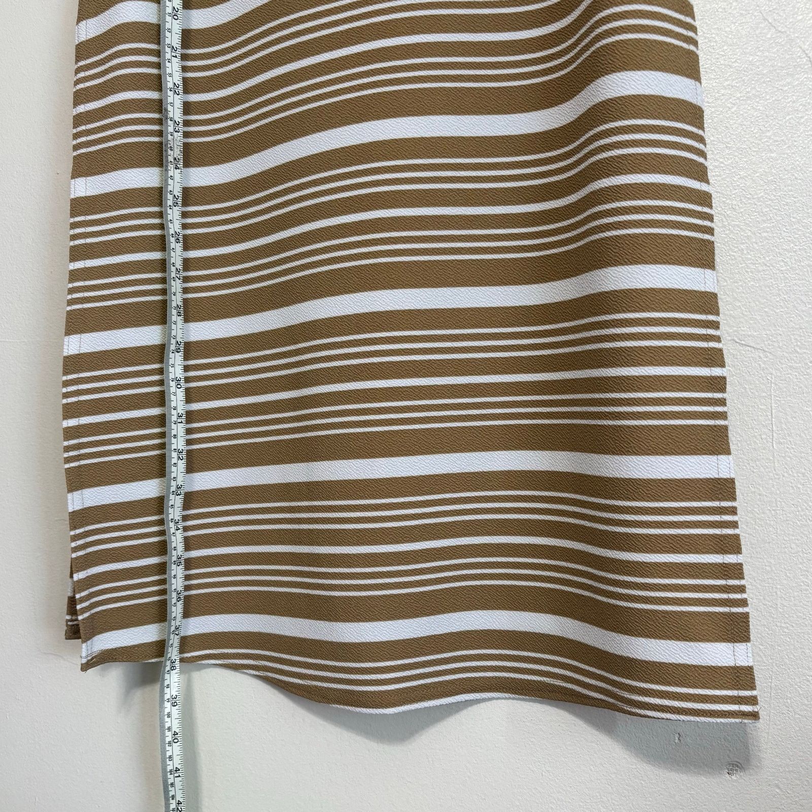 Other Ashley Stewart Brown & White Sleeveless Tunic Size 14/16 Size XL / US 12-14 / IT 48-50 - 4 Thumbnail