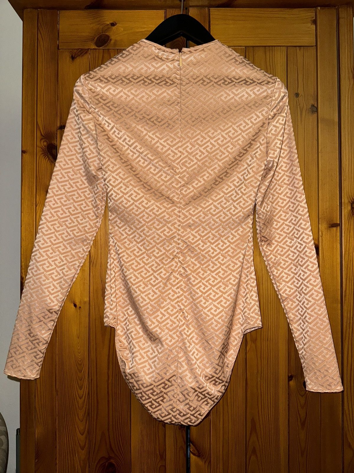 Versace Versace La Greca camel monogram bodysuit, size S Size S / US 4 / IT 40 - 5 Thumbnail
