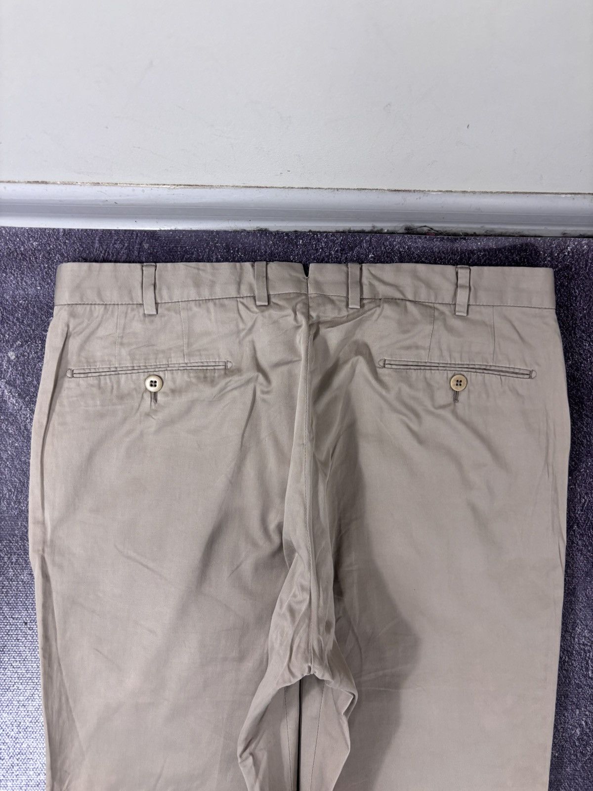 Ermenegildo Zegna Ermenegildo Zegna Men’s Beige Chino Pants Trousers Size US 36 / EU 52 - 18 Thumbnail