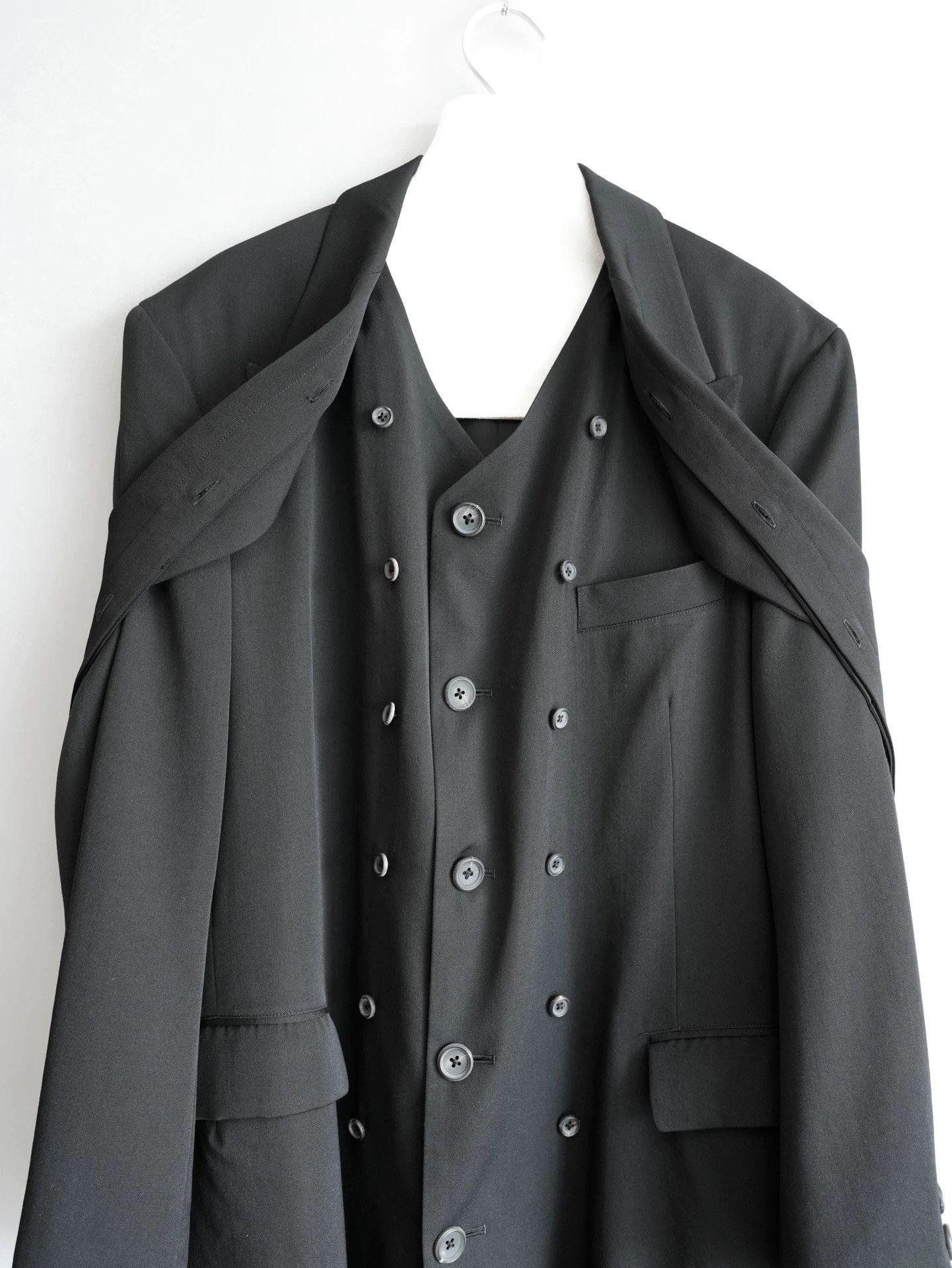 Yohji Yamamoto Yohji Yamamoto 11AW Crow Double Layer Gaba Black Size 1 Size US S / EU 44-46 / 1 - 5 Thumbnail