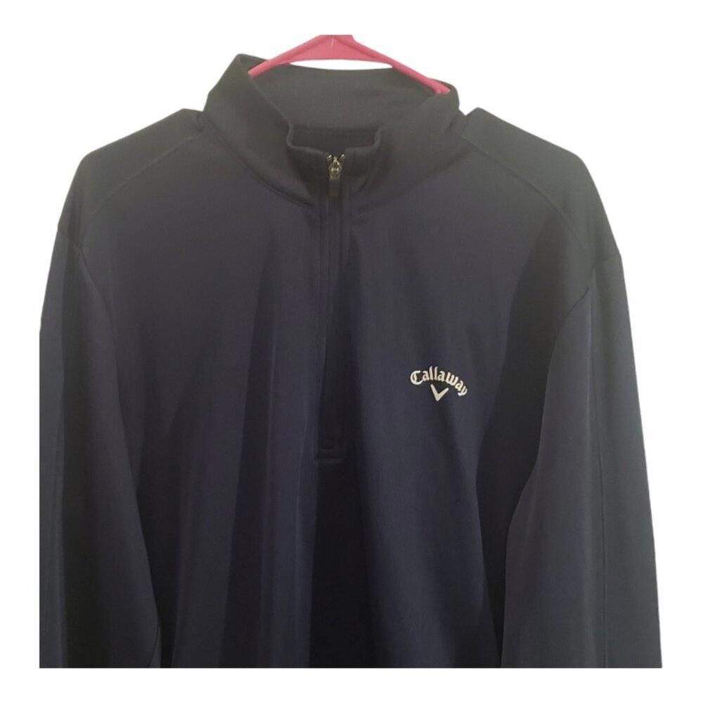 Callaway CT1873 Callaway Hexagon Zip Fleece Half Zip Golf Shirt LG Size US L / EU 52-54 / 3 - 3 Thumbnail