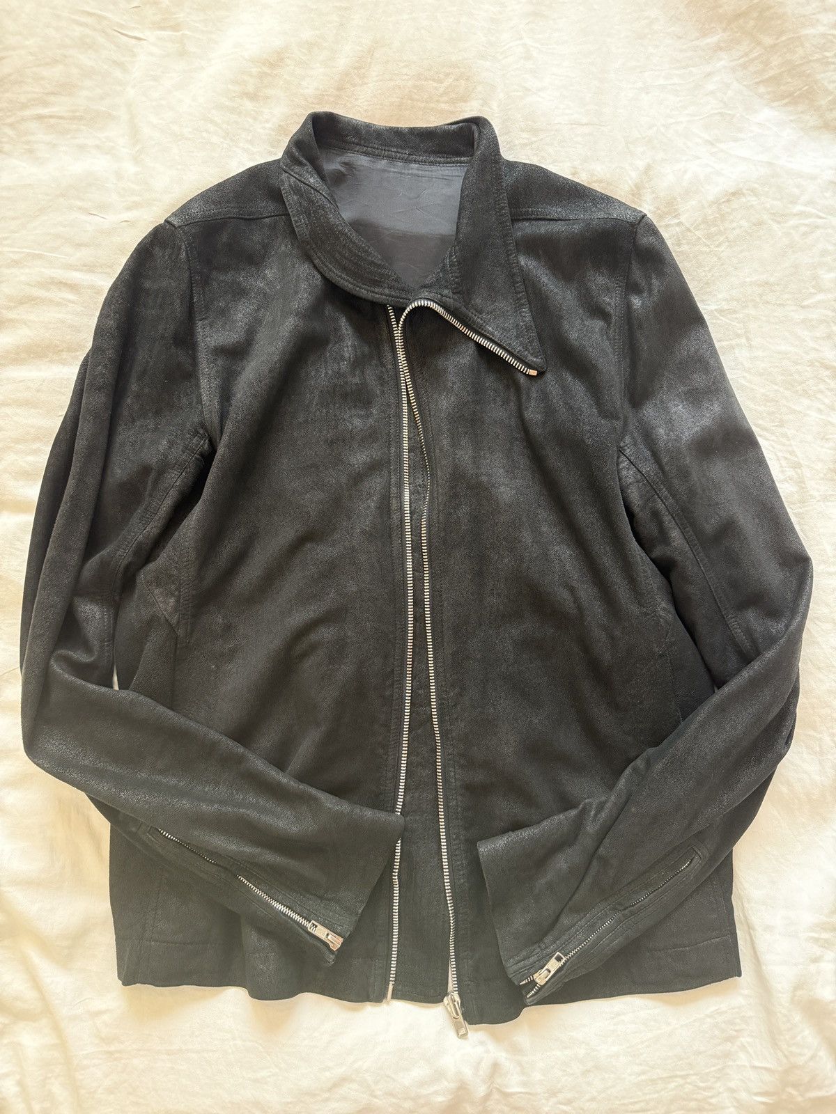 Rick Owens Drkshdw Rick Owens DRKSHDW mollino leather jacket Size US XL / EU 56 / 4 - 1 Thumbnail