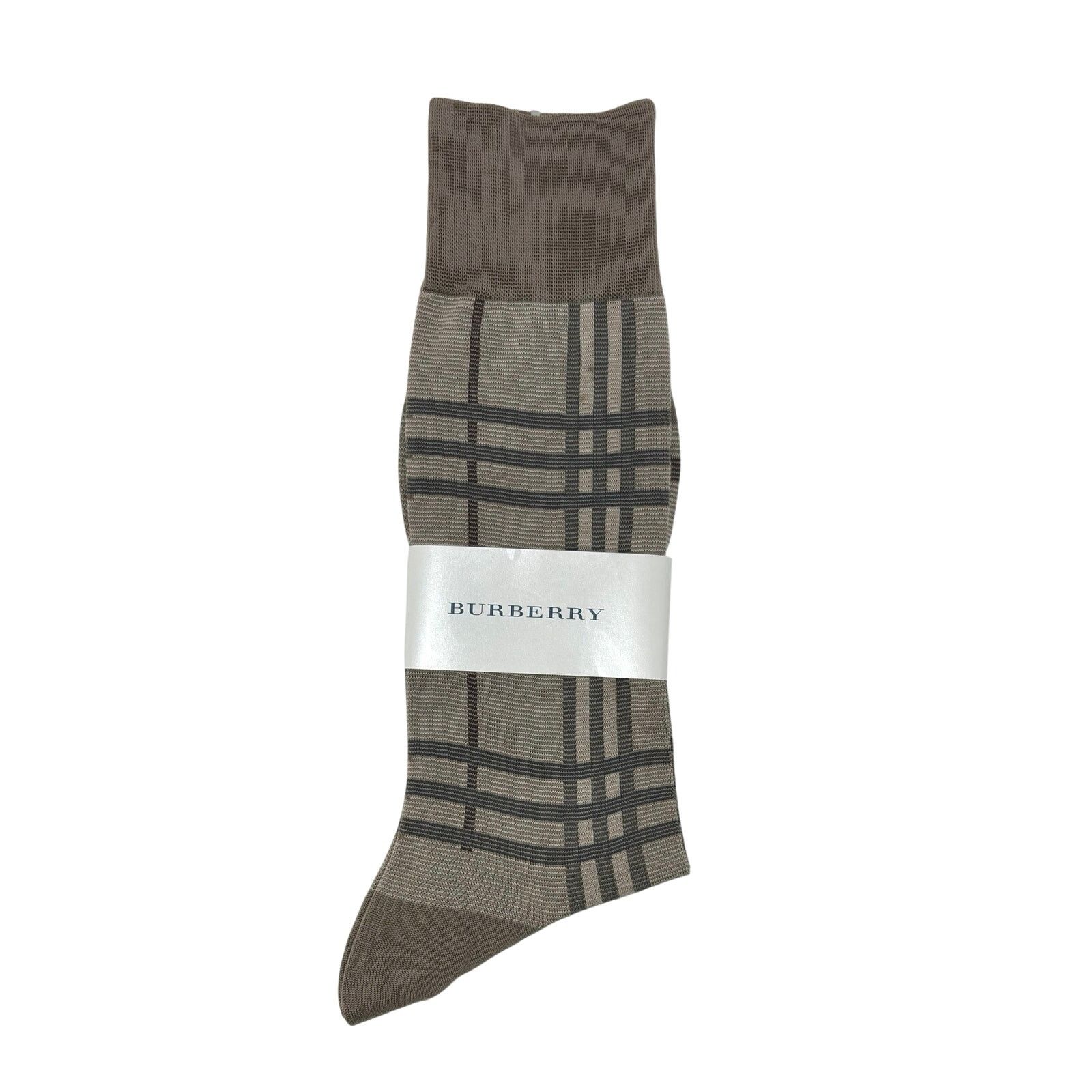 Burberry Burberry Nova Brown Dress Socks Size ONE SIZE - 1 Thumbnail