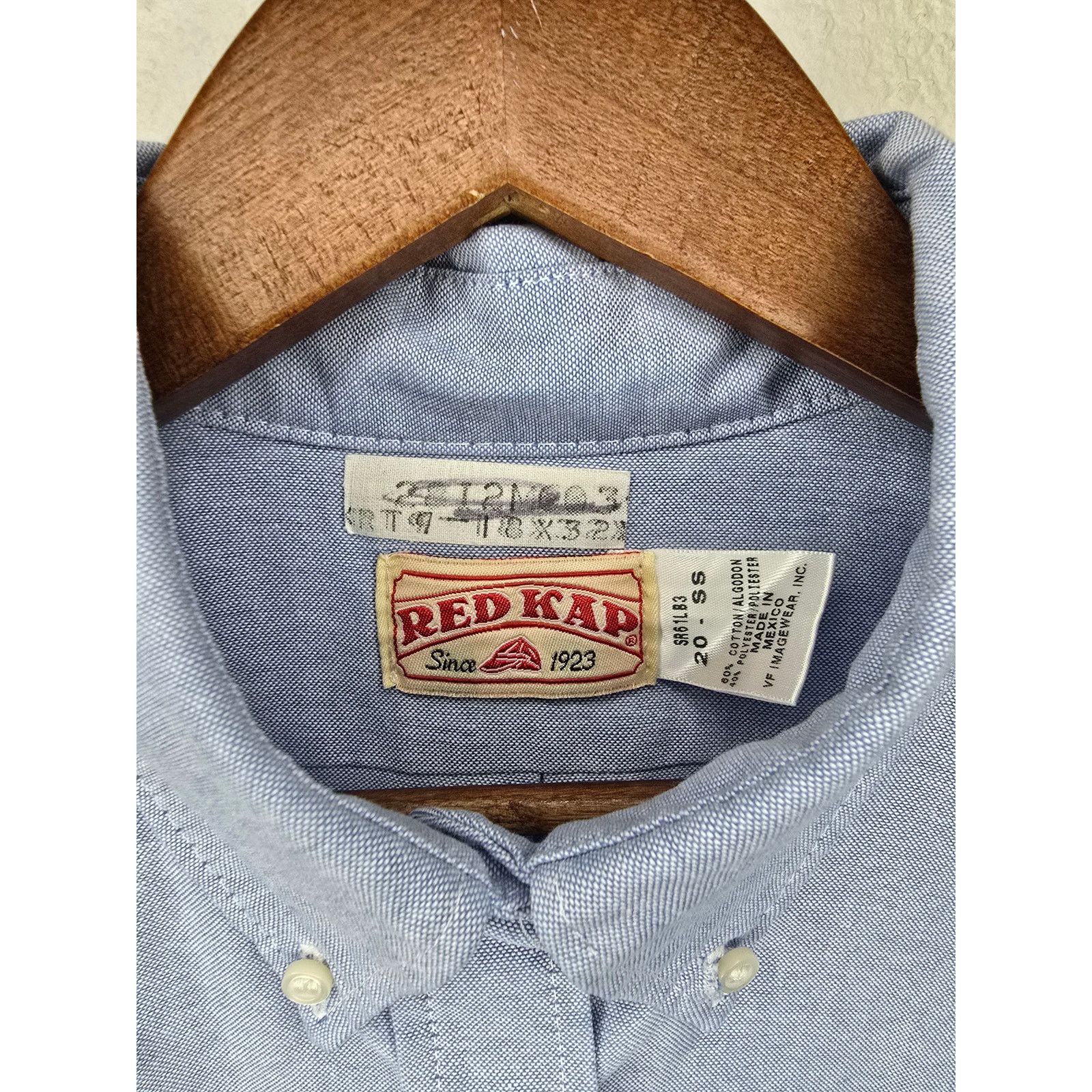 Vintage Red Kap Short Sleeve Button Down Mens XL Blue Workwear Shirt Size US XL / EU 56 / 4 - 6 Thumbnail